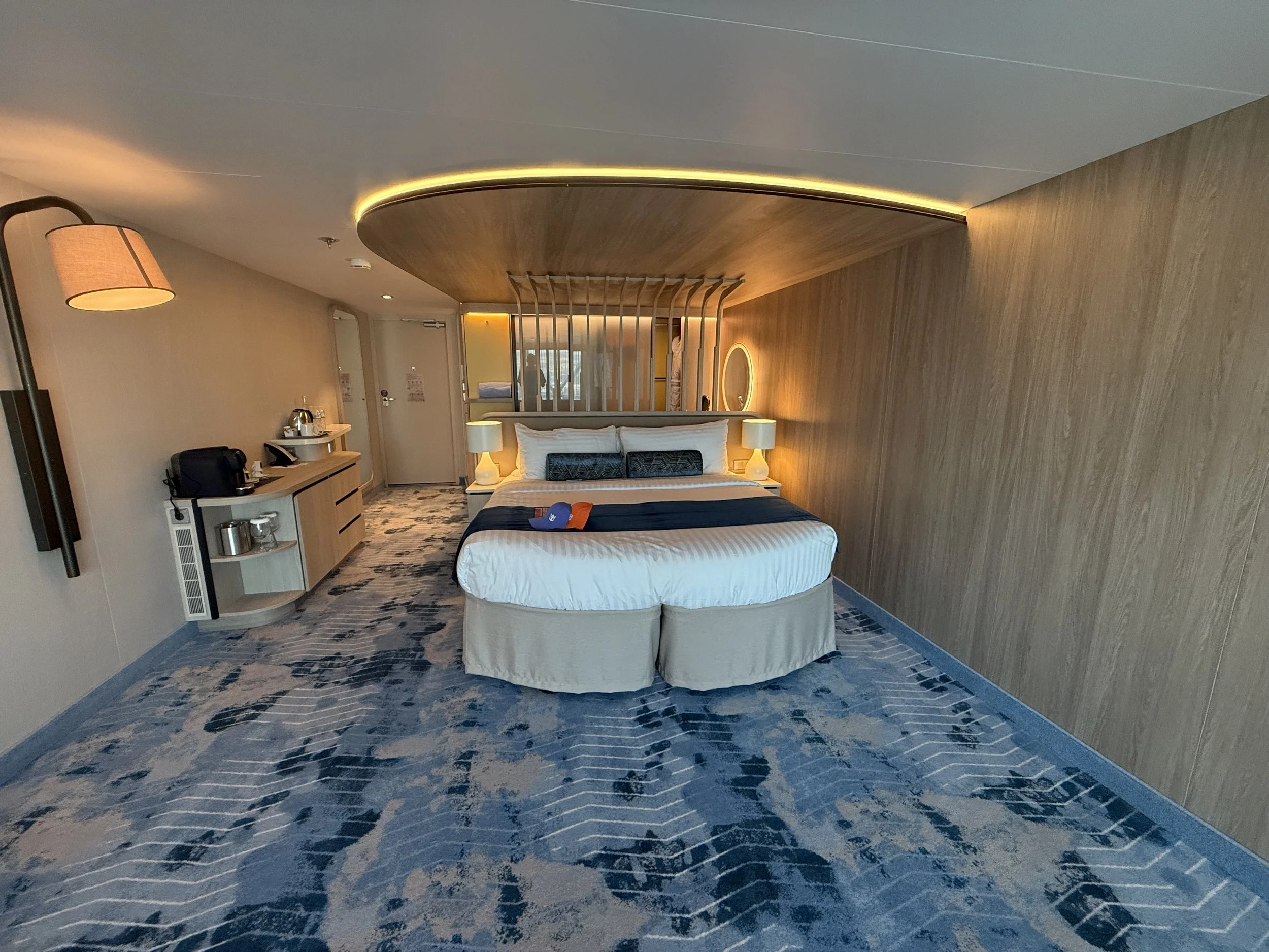 No furniture on Panoramic Suite on Legend of the Seas
