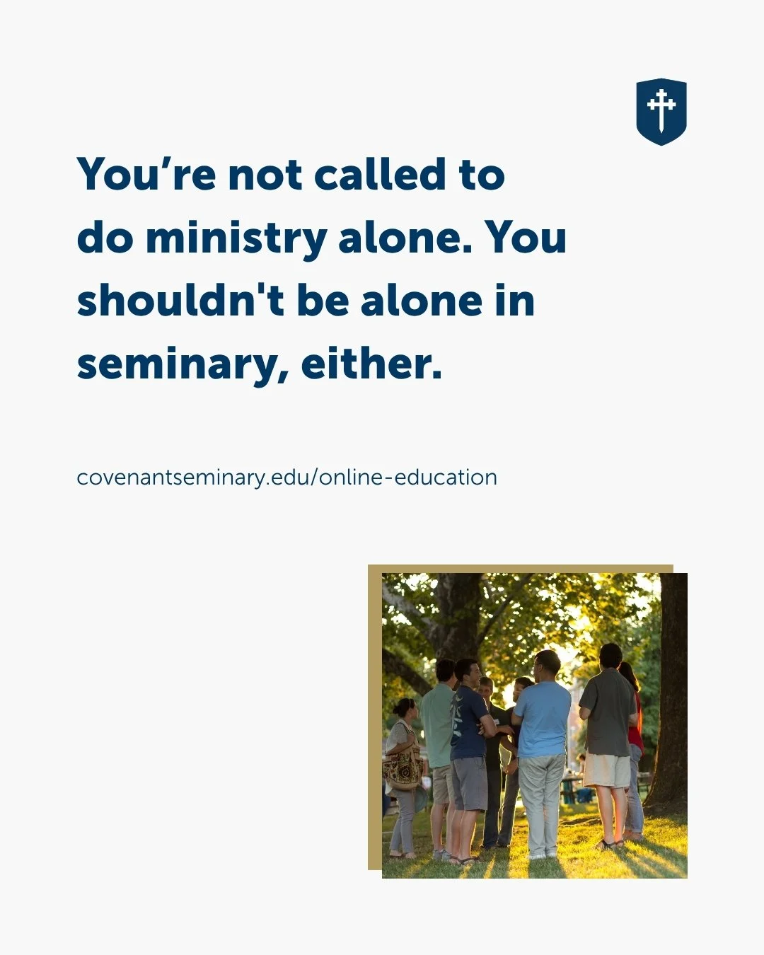 At Covenant Seminary, community isn't optional. It's part of the curriculum&mdash;even online.
ㅤ
Our online and hybrid programs are designed to encourage Christian community wherever you are. Through cohort groups, synchronous meetings, and more, you