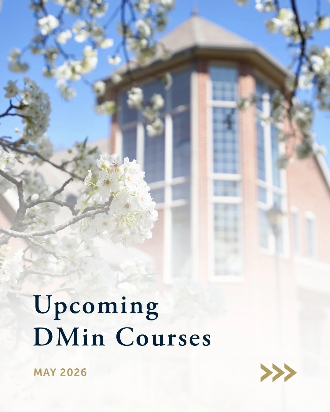 Sustained for the Challenges of Ministry
ㅤ
May 2026 Doctor of Ministry (DMin) course offerings include:
ㅤ
&bull; Prophetic Preaching in Cultural Moments with Covenant Seminary Director of Homiletics Dr. Thurman Williams
&bull; Leading in Tumultuous T