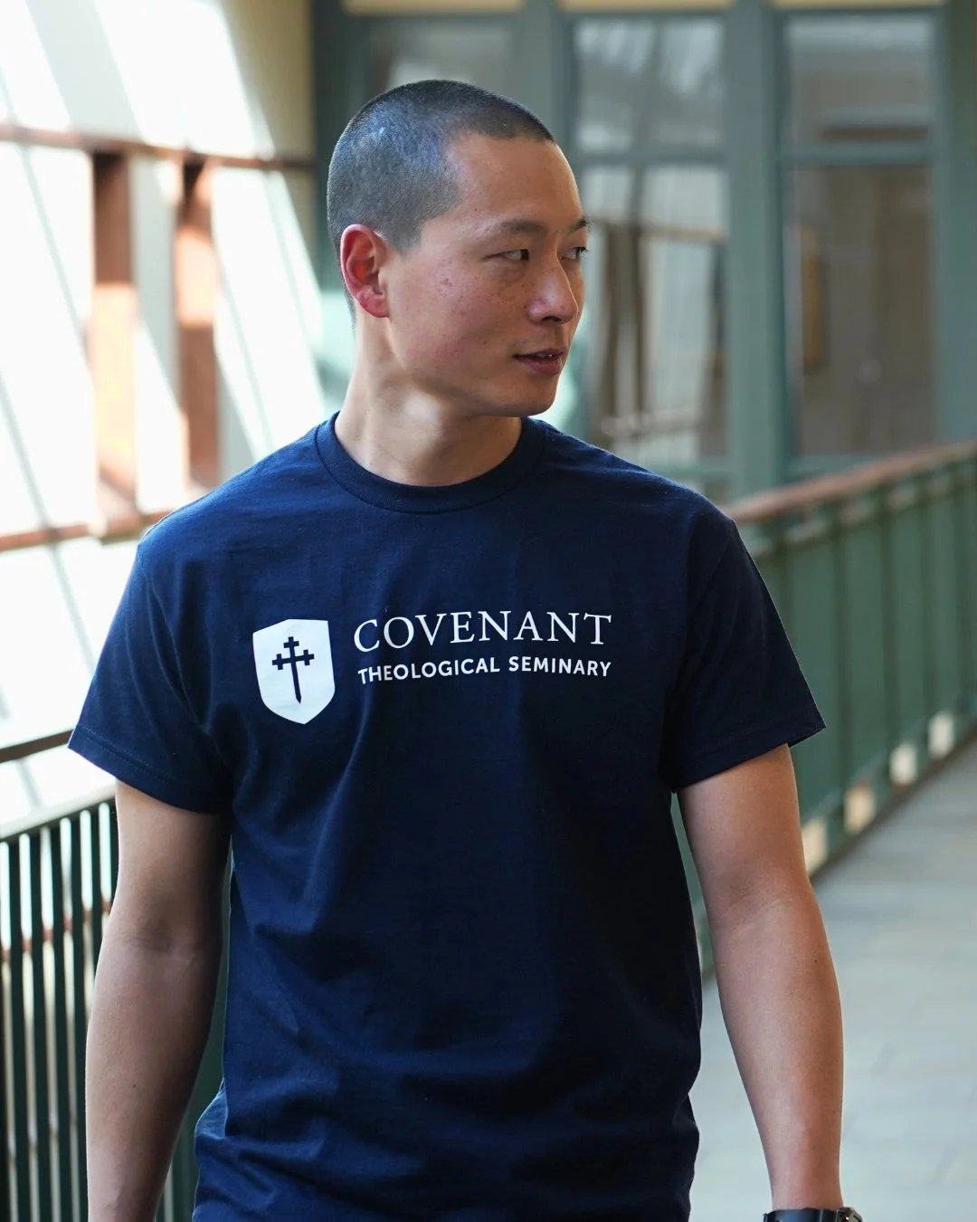 When did finding a good t-shirt get so complicated? Sometimes you just want something simple&mdash;the reliable, plain-Jane tee that fits right and looks clean.
ㅤ
The new Covenant Seminary logo tee has you covered.
ㅤ
Nothing fancy. Just a good shirt.