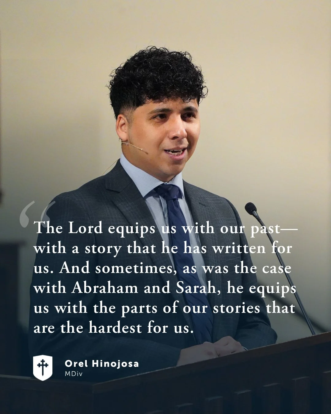 What a joy it was to have graduating MDiv student Orel Hinojosa preach to us in our final chapel of the semester yesterday! Orel, the winner of the Seminary's Robert G. Rayburn Homiletics Award, preached a powerful sermon on Genesis 12:1&ndash;3 enti