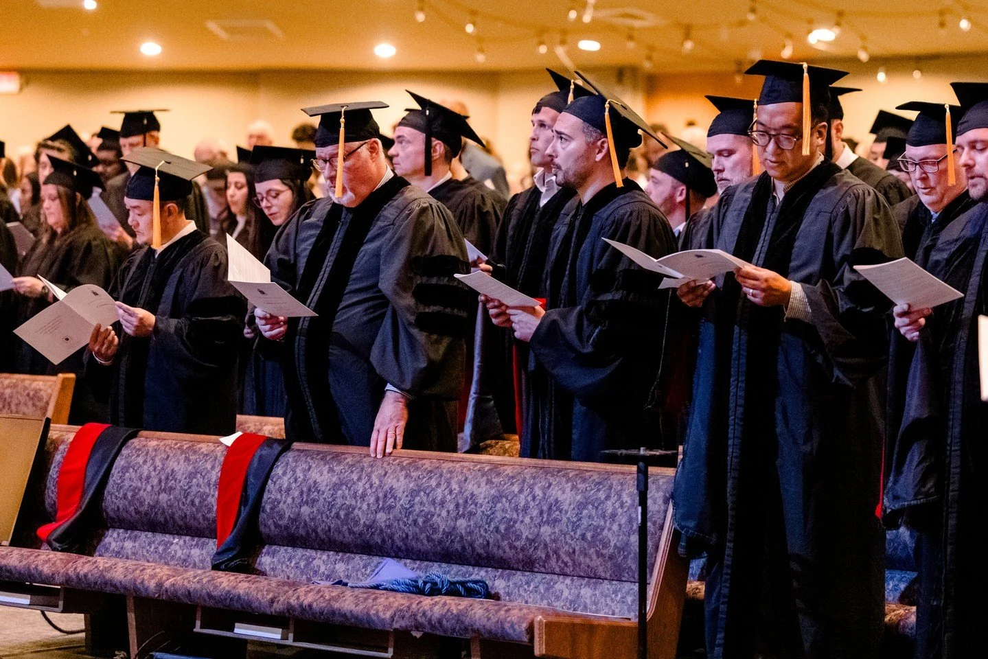 Covenant Theological Seminary awarded 104 degrees and certificates to 97 graduates at its 70th annual Commencement exercises last Friday. We invite you to pray with us for each one of them as they enter their respective callings as pastors, counselor