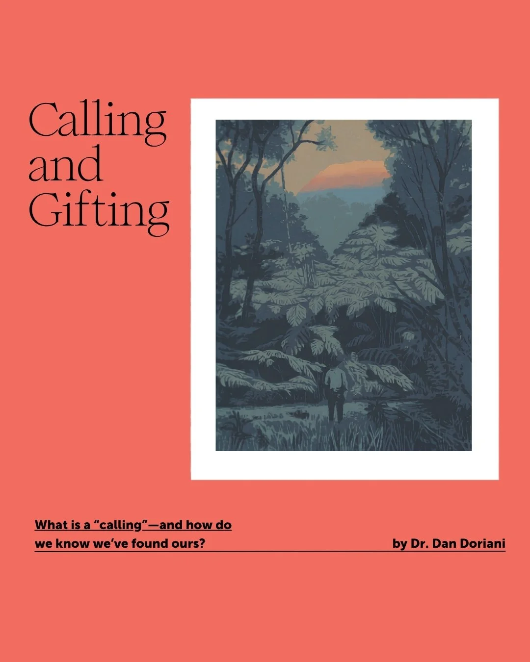 From the 𝘊𝘰𝘷𝘦𝘯𝘢𝘯𝘵 Archive: "Calling and Gifting"
ㅤ
What is a "calling"&mdash;and how do we know when we've found ours?
ㅤ
This article by Dr. Dan Doriani lays out biblical and theological principles for work and vocation an