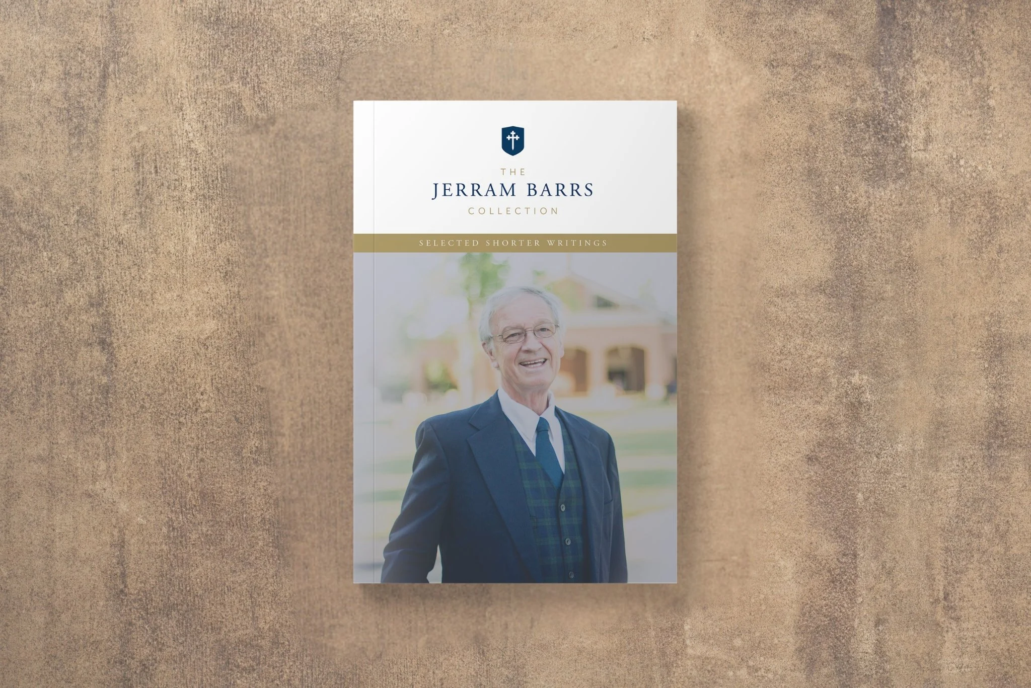 The Jerram Barrs Collection special edition book on a tan concrete background