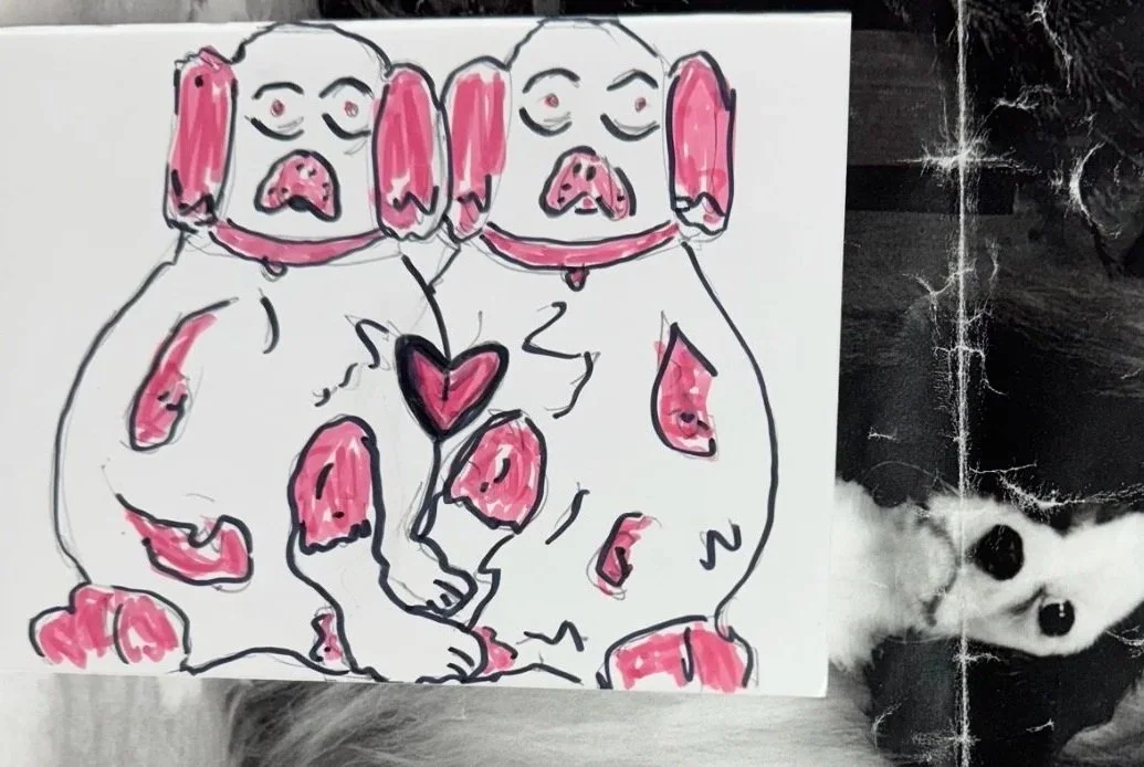 Handmade Valentines Wally Dugs Ornament