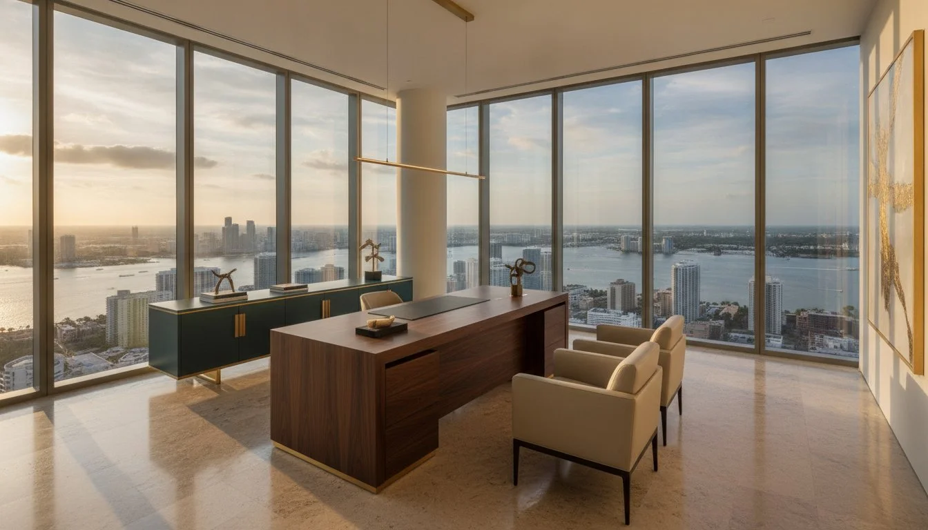 Luxury Office Interior Design Miami: Elevating Business Through High-End Sophistication