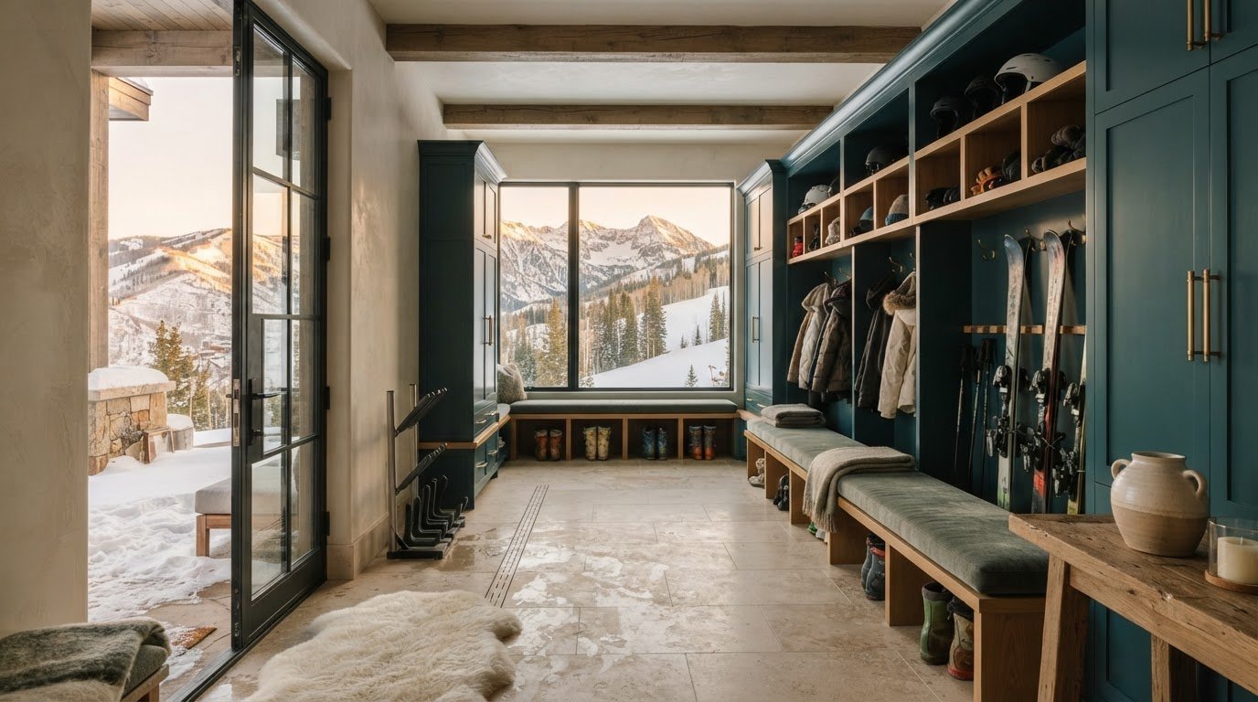 Park City Ski-In Ski-Out Mudroom Design: A Refined Guide