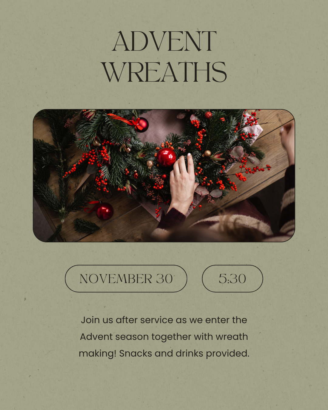Advent Wreath Making