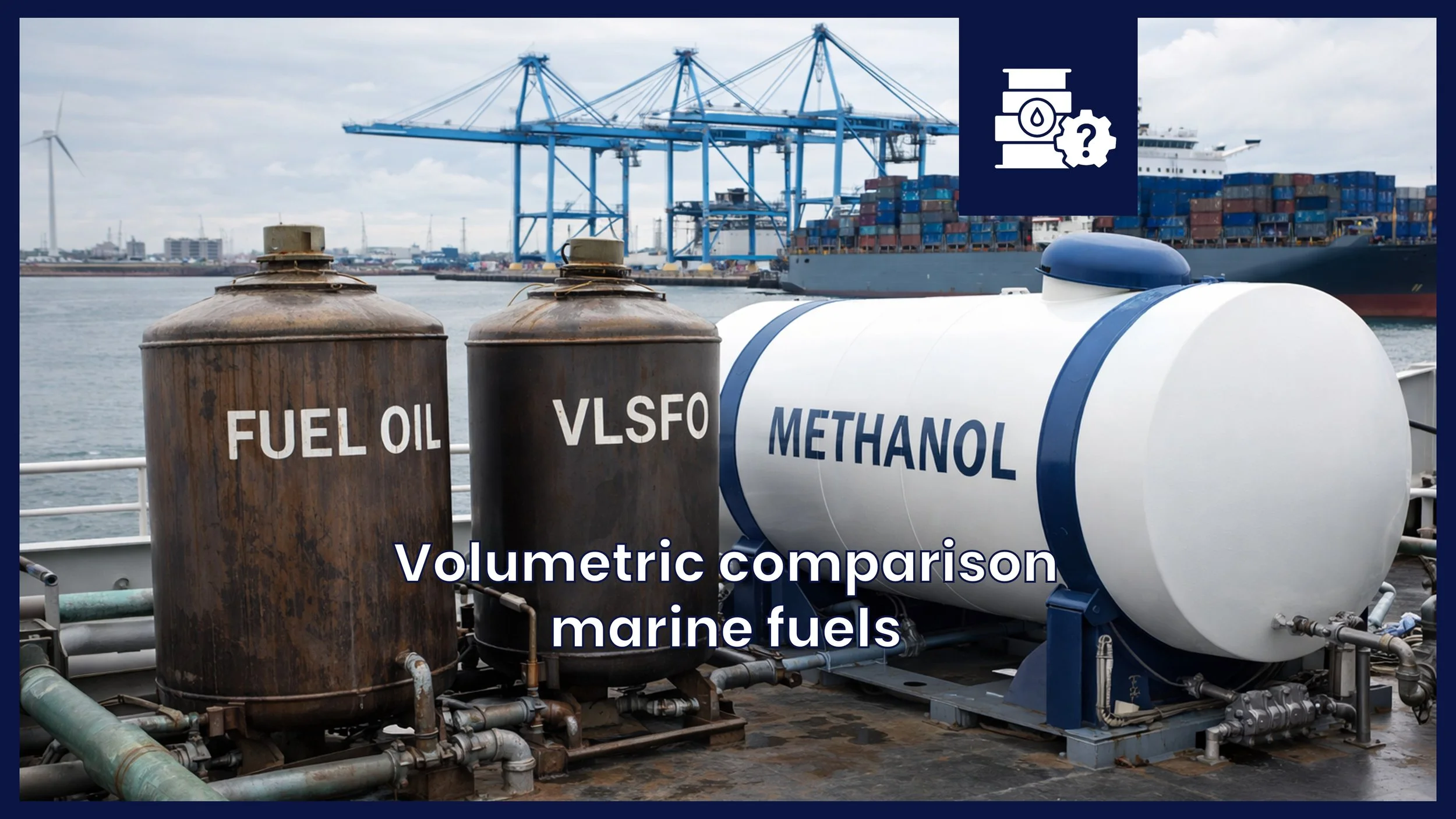 Volumetric comparison marine fuels