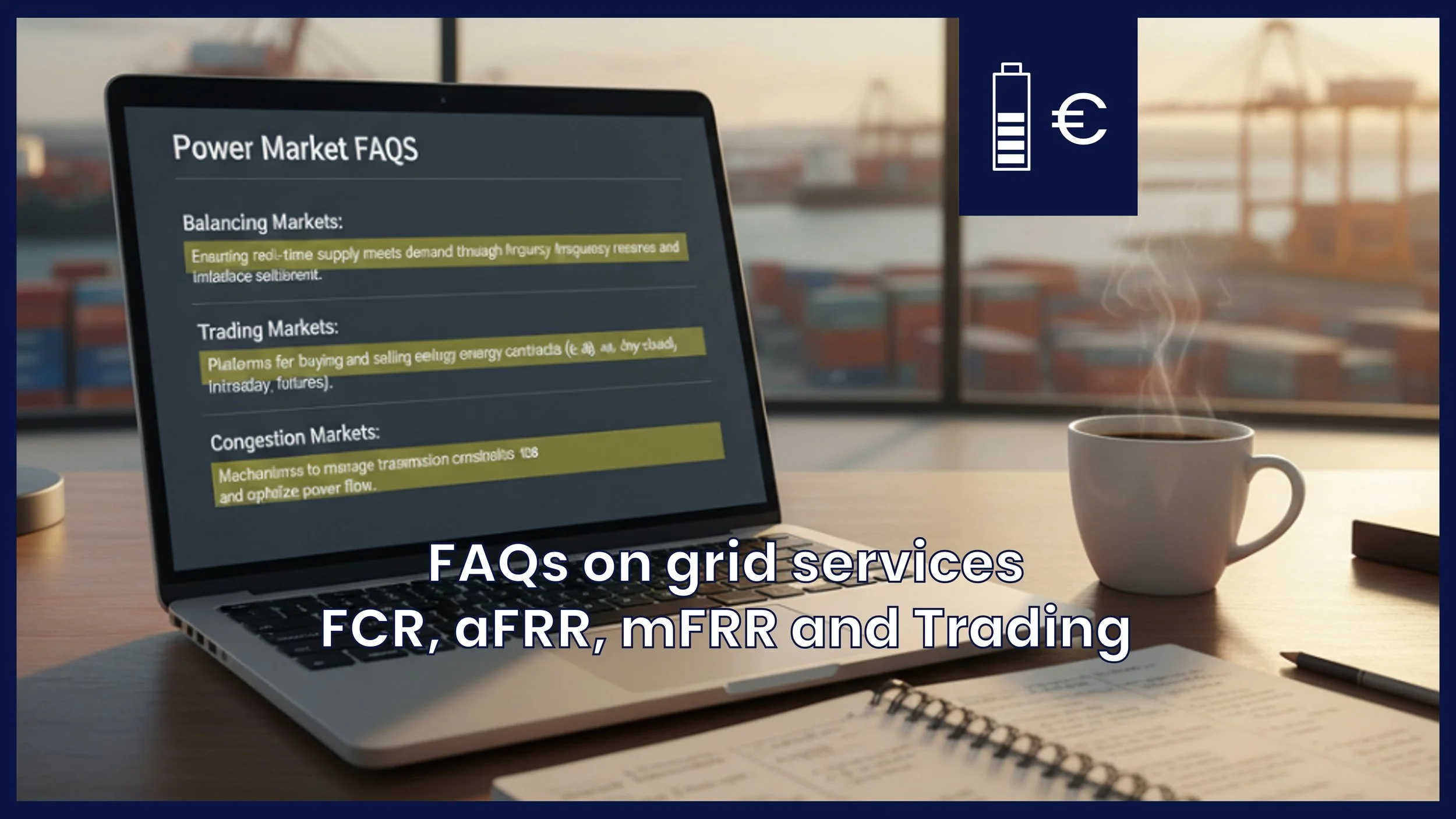 Grid Services FAQs: 24 Questions on FCR, aFRR, Trading, and Congestion Management