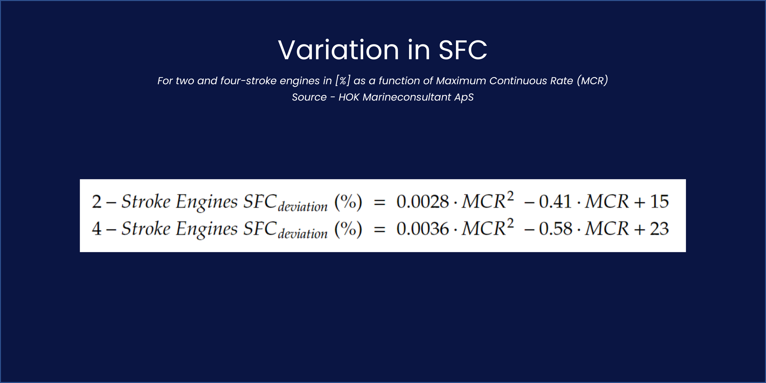 Specific Fuel Consumption [g/kWh] for Marine Engines — Sustainable Ships