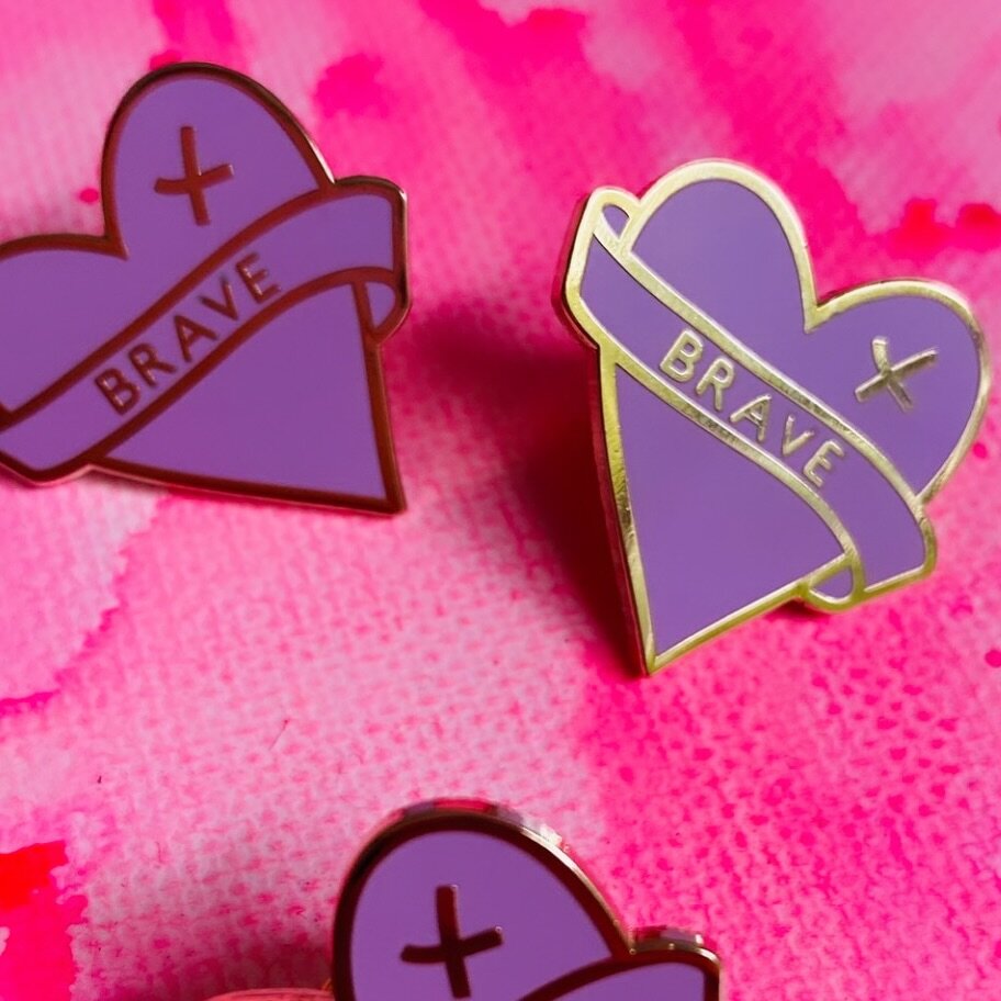 We all know what day it is today 🫶🏼 and instead of just telling people what today it is I&rsquo;d like let some women around us know how brave and courageous they are 💪🏼💛 
I will send out one of my BRAVE enamel pins to x10 ladies. If you know so