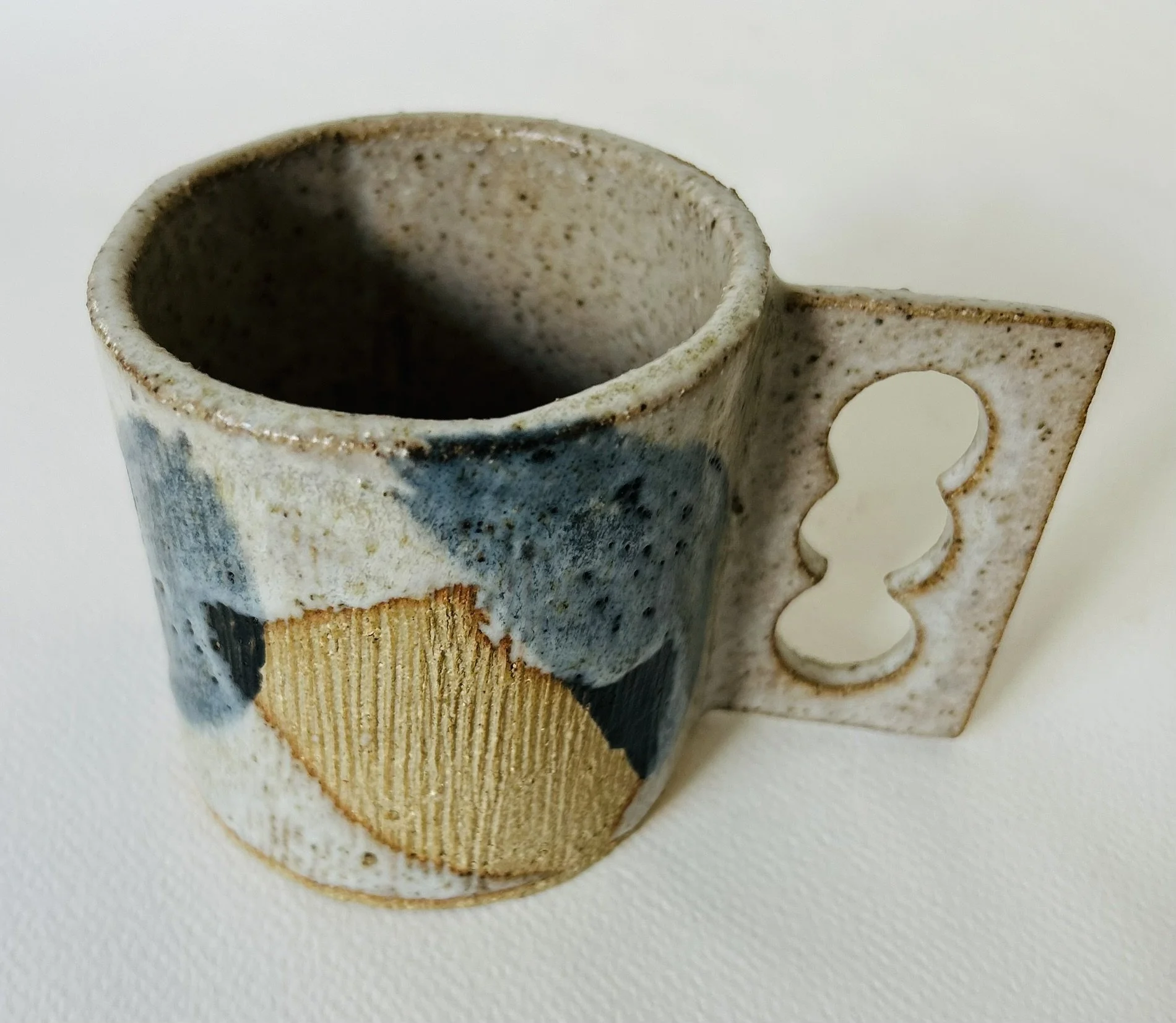 OATMEAL BRUSHSTROKES MUG