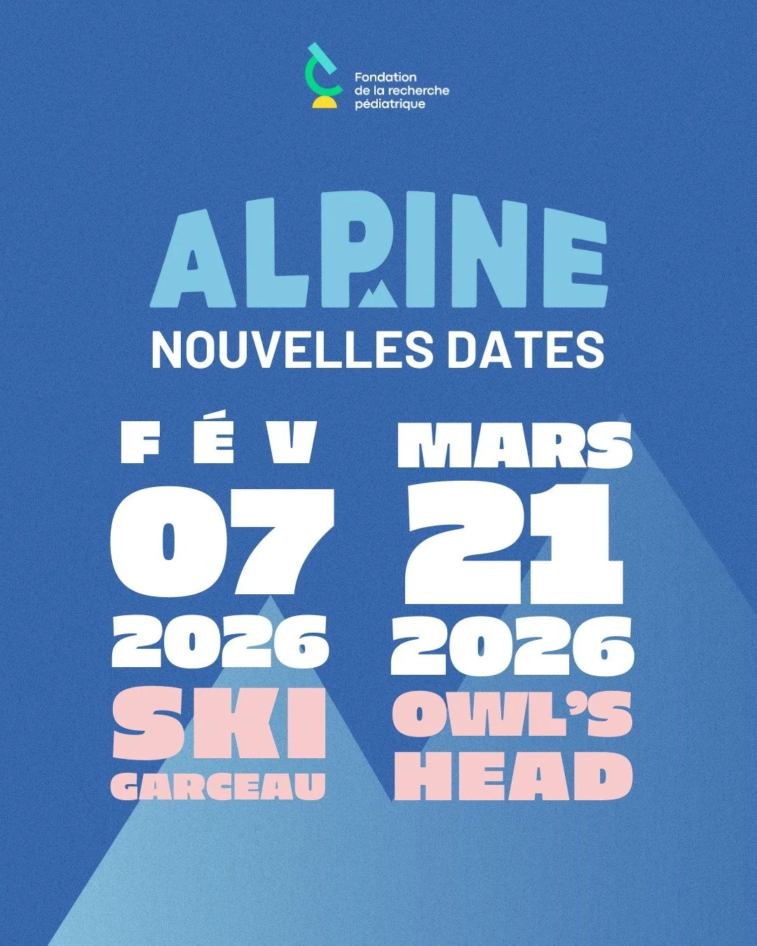 SAVE THE DATE: Le grand retour du Défi Alpine 2026 
C’est officiel: cette édition du Défi s’annonce épique! Prépare-toi à relever le défi:
📍 7 février 2026: @skigarceau 
📍 21 mar