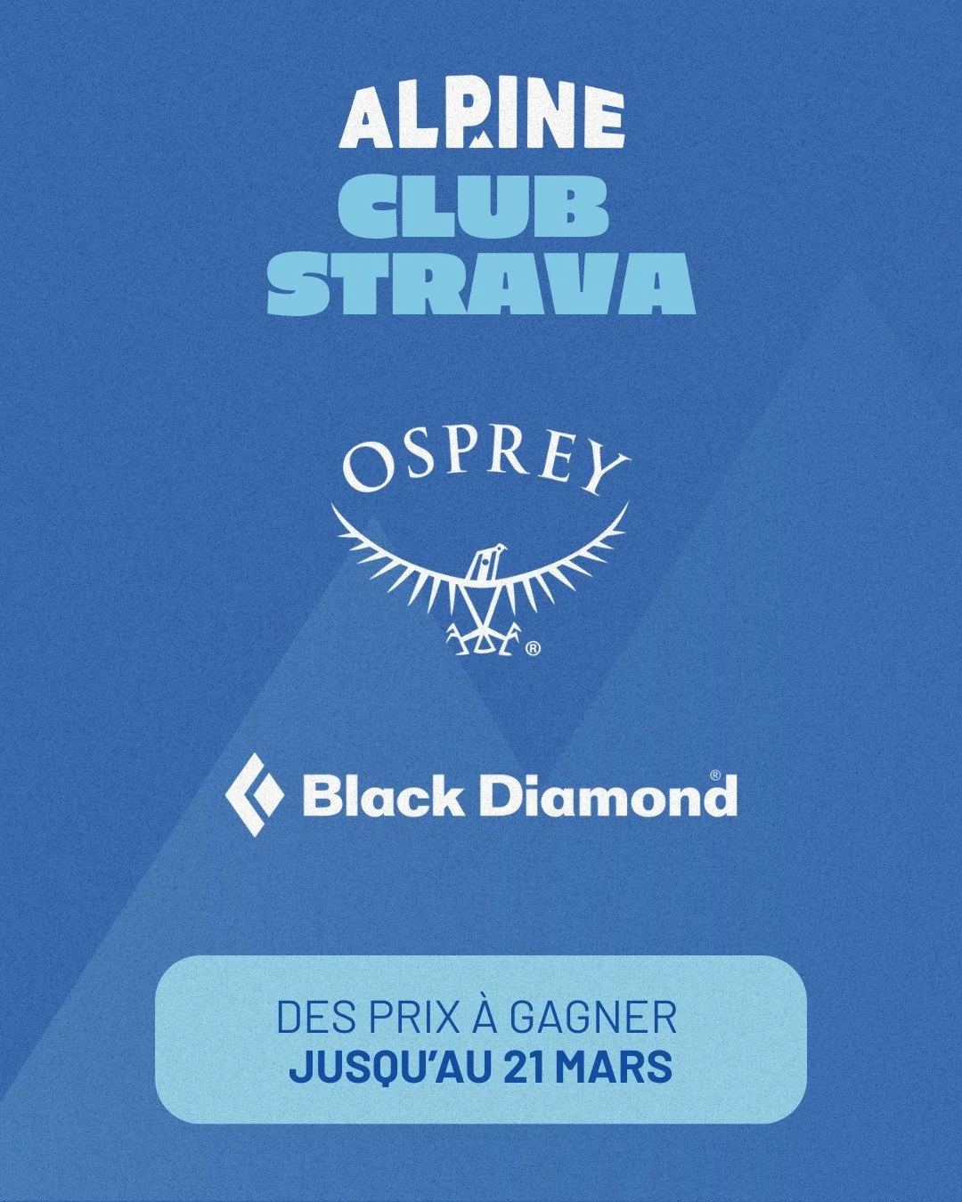 🗻 Monter plus haut, c&rsquo;est encore mieux quand &ccedil;a rapporte.

Un &eacute;norme merci &agrave; @ospreypacks  et @blackdiamond, pr&eacute;sentateurs du Club Strava du D&eacute;fi Alpine 

Gr&acirc;ce &agrave; eux, les leaders du classement r