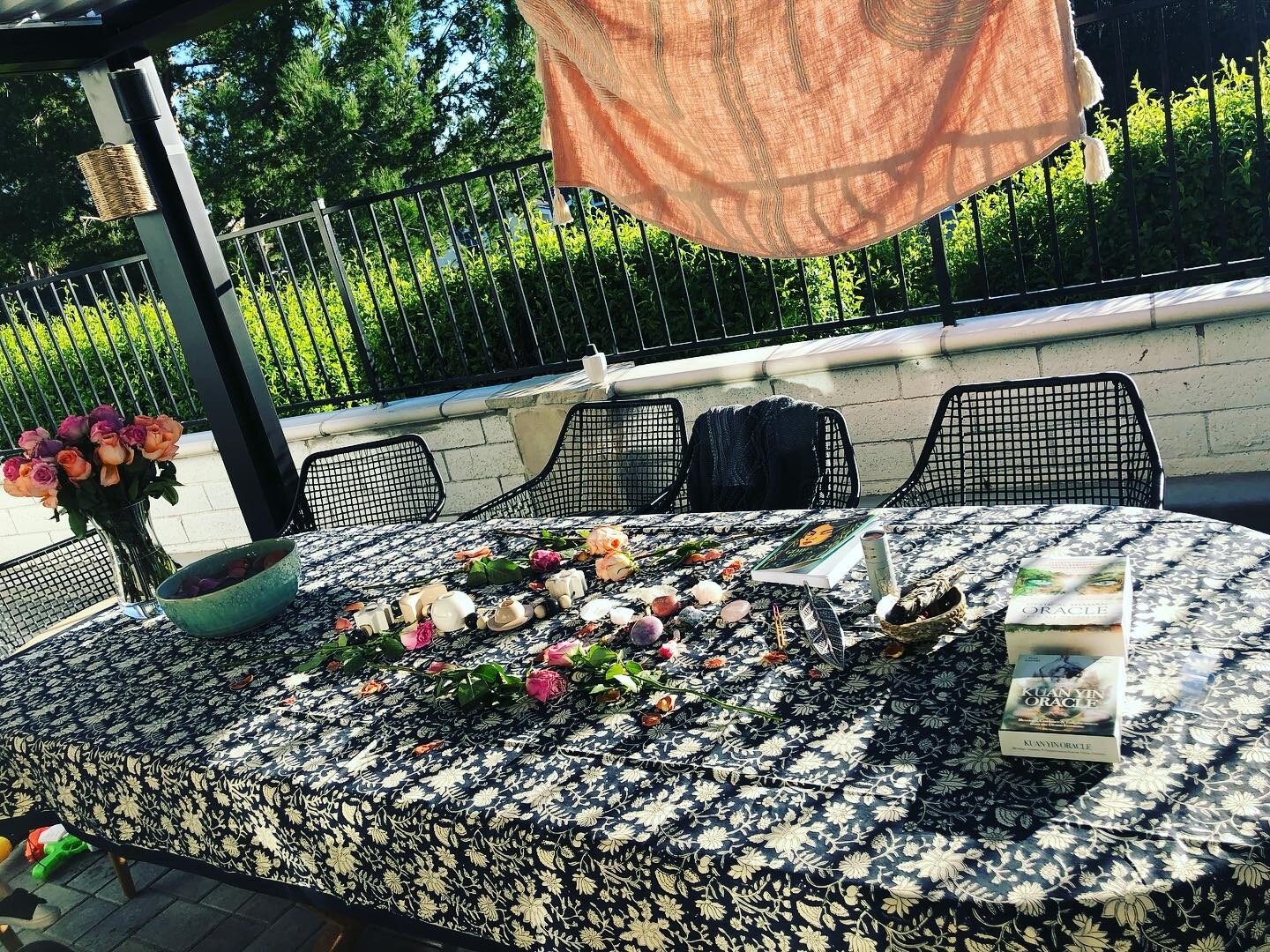 Spent the afternoon in community with the goddess and some amazing women. It is through coming together that we shine brightest. ✨🌟 Join me next Thursday for &ldquo;Tea with the Goddess&rdquo; at 3. We will sip, savor and embody the feminine. Messag