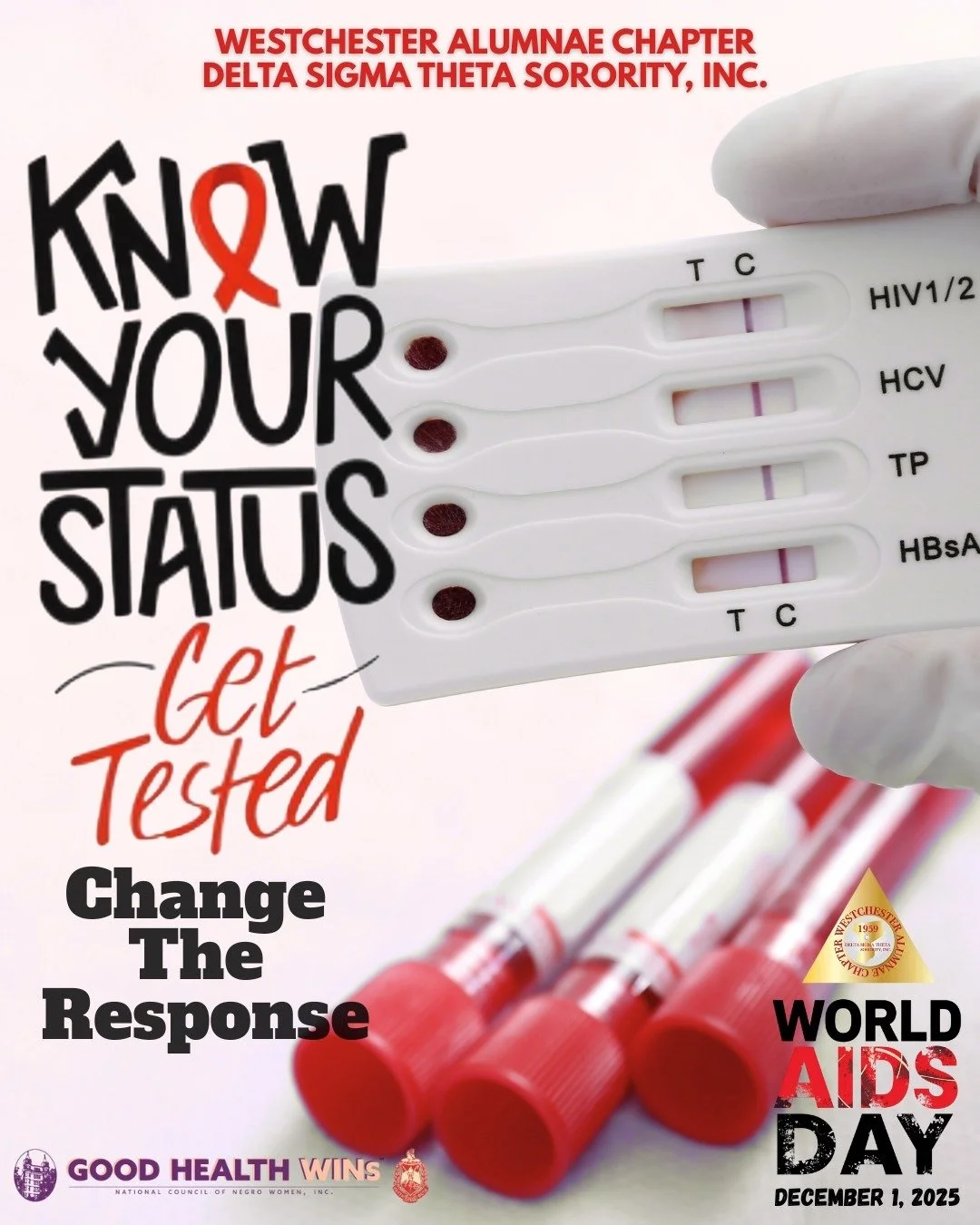 Knowing your HIV status is power. The only way to know your status is to get tested. Centers for Disease Control and Prevention recommends everyone age 13‑64 get tested at least once; if you have risk factors &ndash; test more often. Visit cdc.gov/hi