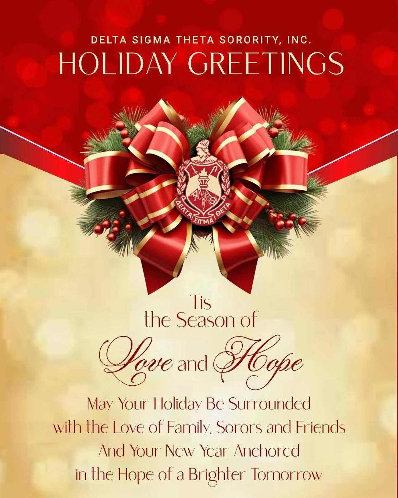 Westchester Alumnae Chapter of Delta Sigma Theta Sorority, Incorporated wishes our sorors, partners, and friends a Merry Christmas!

#DSTWAC #WestchesterDeltas #DST1913