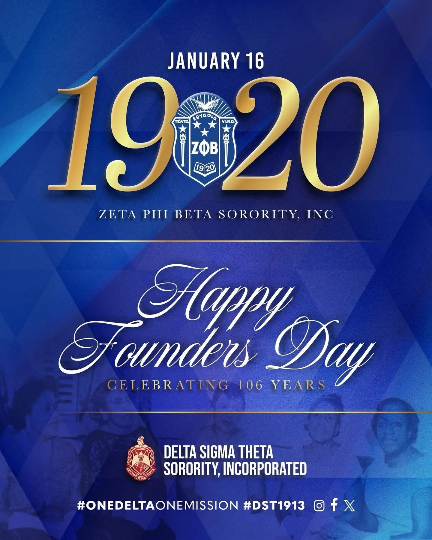 Congratulations to the finer women of Zeta Phi Beta Sorority, Incorporated on 106 years of service and sisterhood! Today we honor your steadfast commitment to scholastic achievement, unity, and uplifting communities. 

May you continue to lead with p