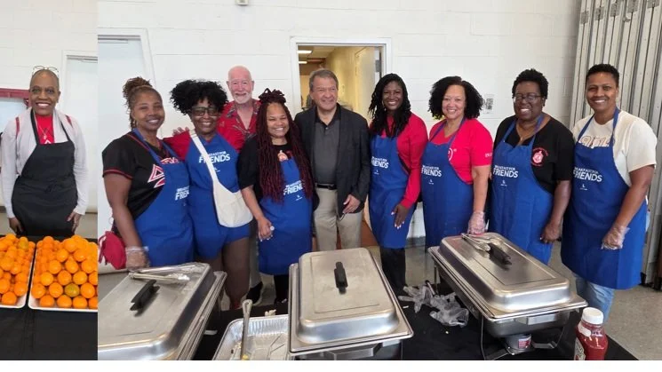 Service in Action✨ 
The Westchester Alumnae Chapter was honored to serve alongside our community partners during our monthly food insecurity collaboration at the Slater Center on Saturday, September 12. With music elevating the atmosphere, we cooked 