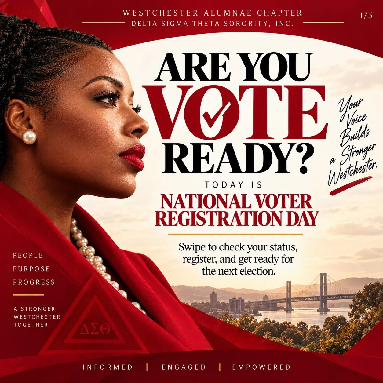 Are you registered? Today is National Voter Registration Day, and being vote ready starts before you ever step into a polling place.

Are you registered? Is your information current? Do you know where you vote?

Take a few minutes today to check your