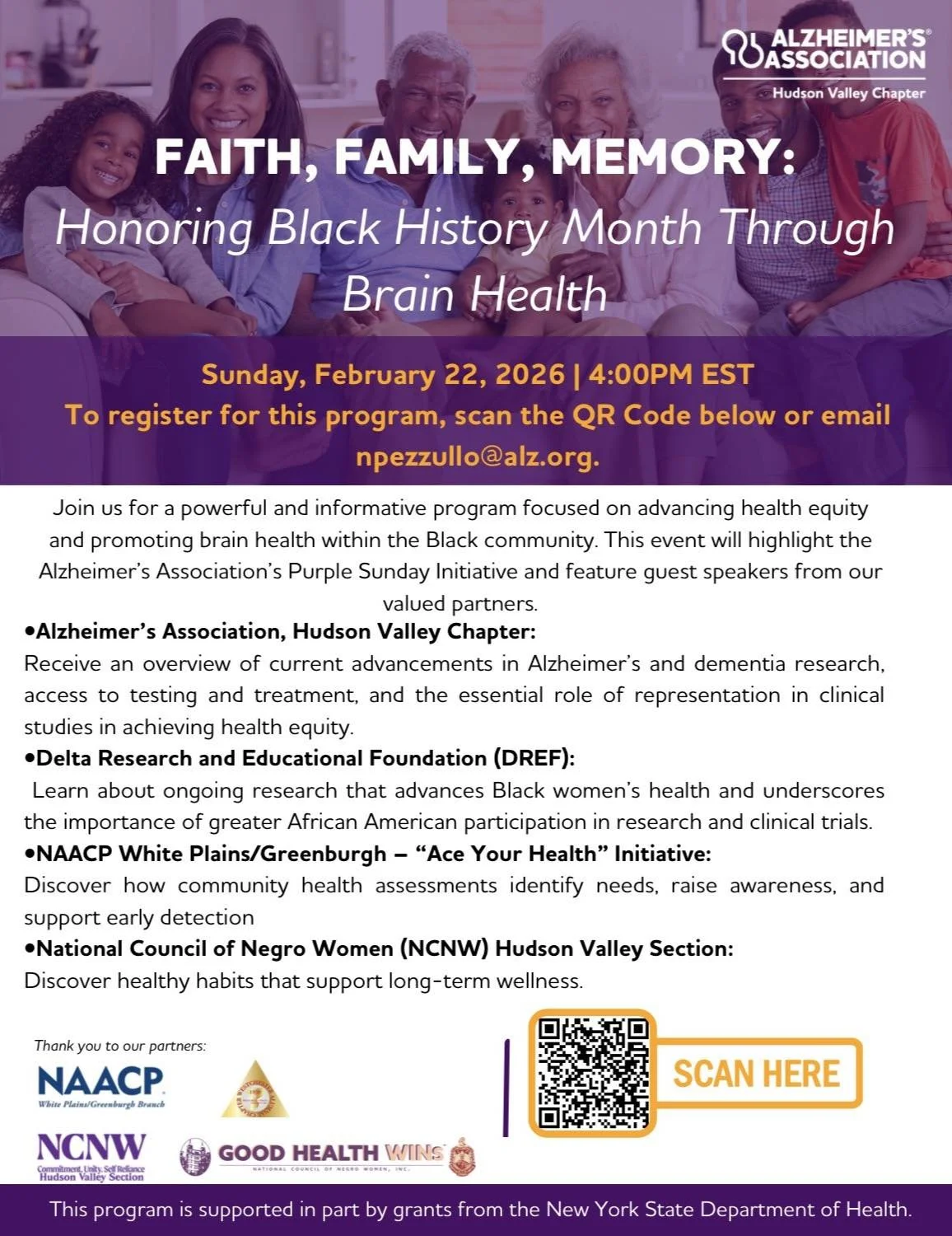    Join us Feb. 22nd as we honor Black History Month and advance health equity by attending an engaging and informative session! 