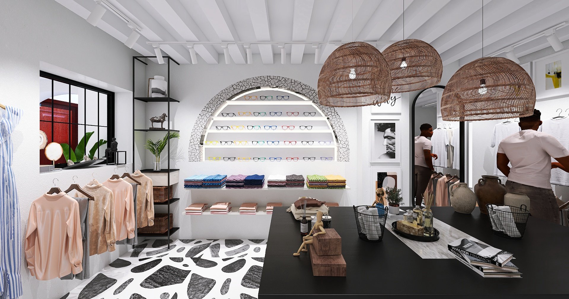 Clothing store design in Naxos, Greece by rendessance