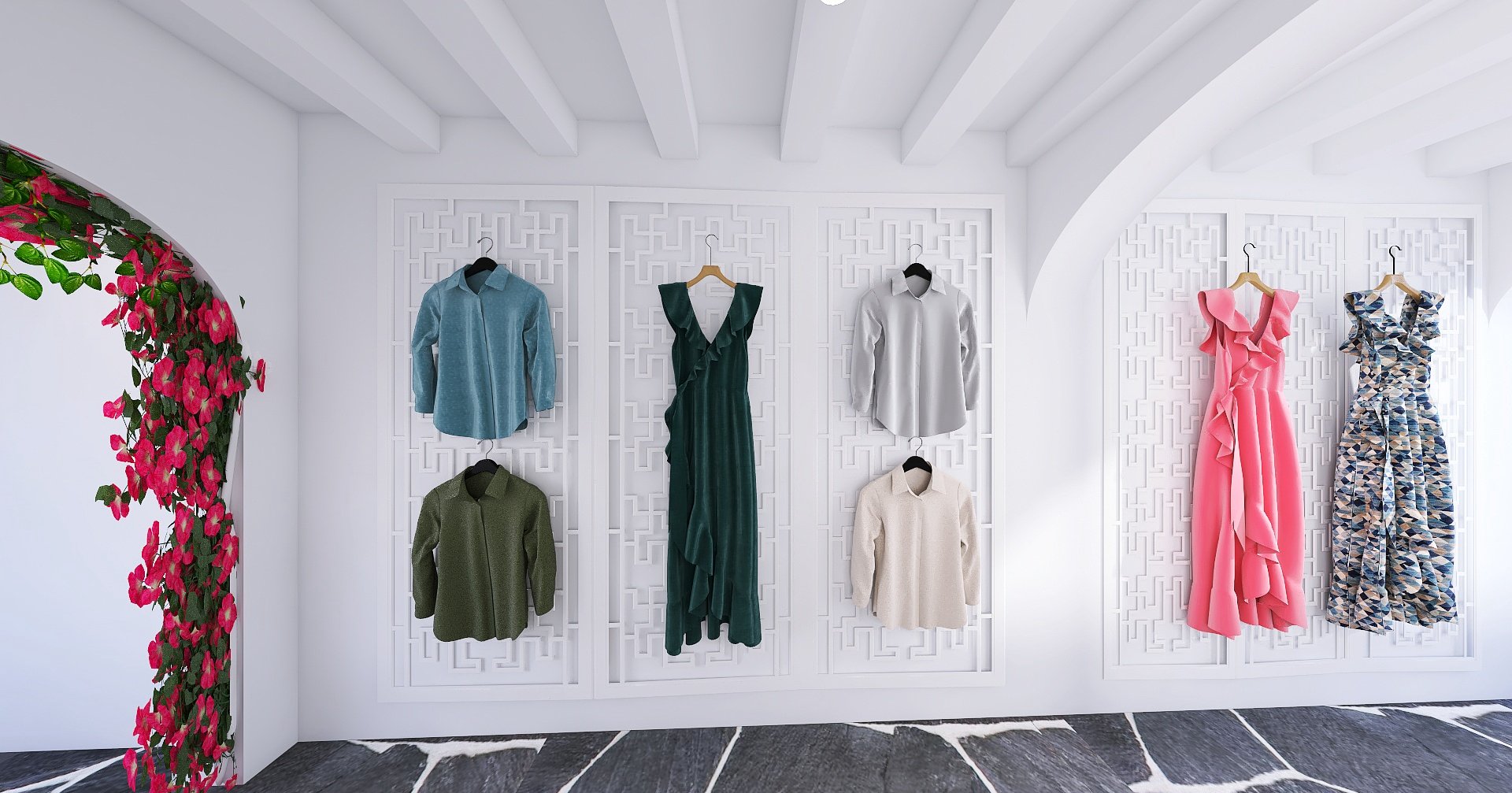 Clothing store design in Naxos, Greece by rendessance