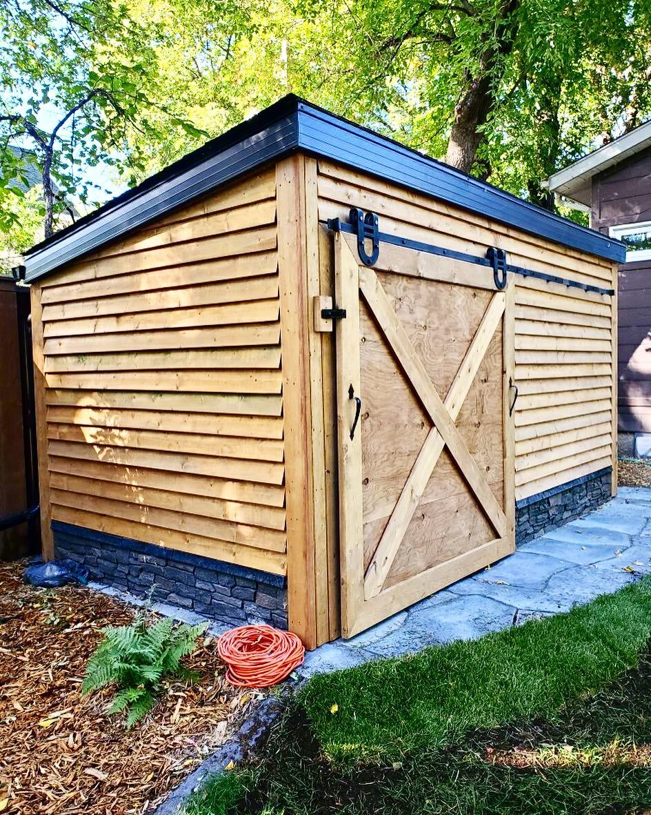 Yes, we do custom sheds &amp; buildings for all your storage needs with style.

#shed #customlandscape #fli #winnipeg #manitoba #landscape #landscaping