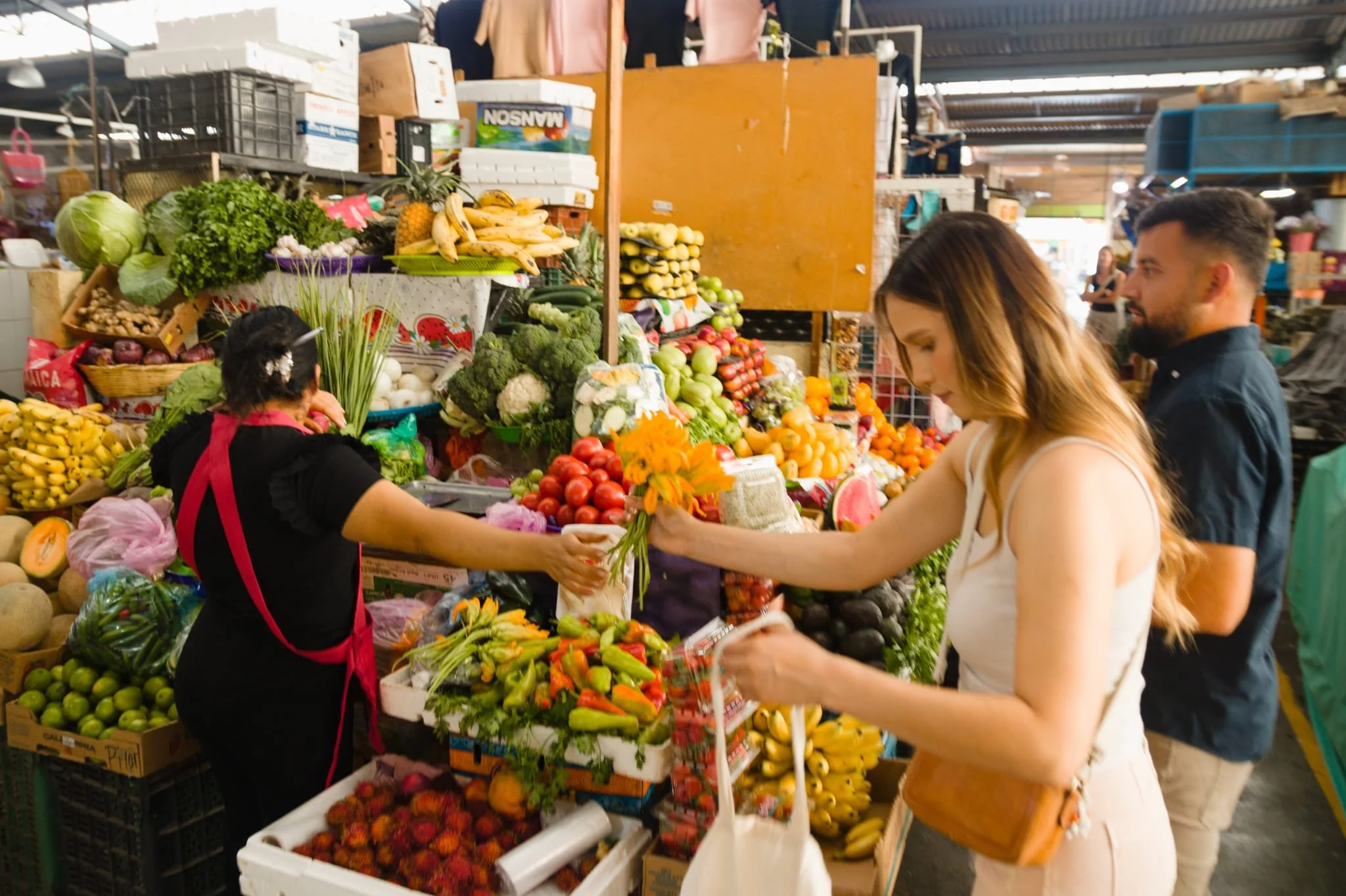 Local market shopping