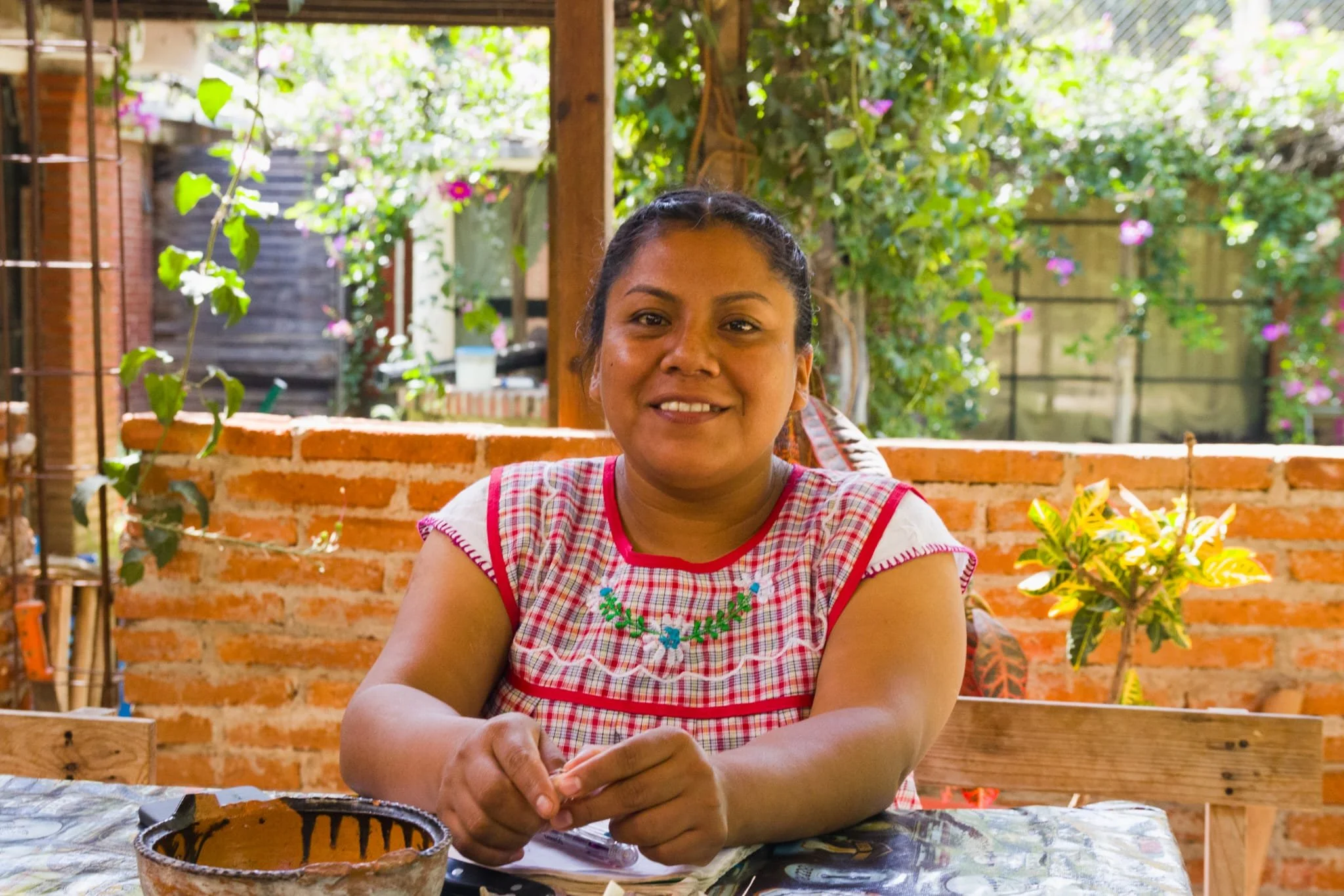 Our amazing tradicional cocinera Vicky