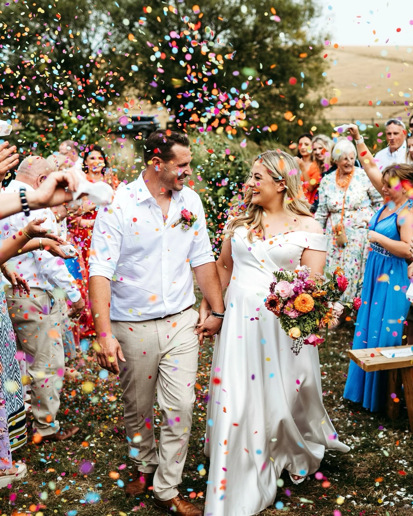 Trying to snap myself from my sharing slump with this epic confetti storm from @melly_rees5 and Peter’s wedding at the lovely @newtonparkbarn 
A few tips to get the best from your confetti photos!
- biodegradable paper confetti is by far the