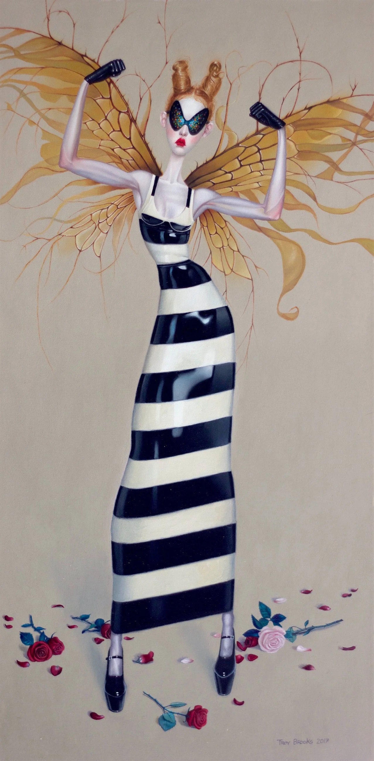 Insectus - oil on canvas -15"x30"