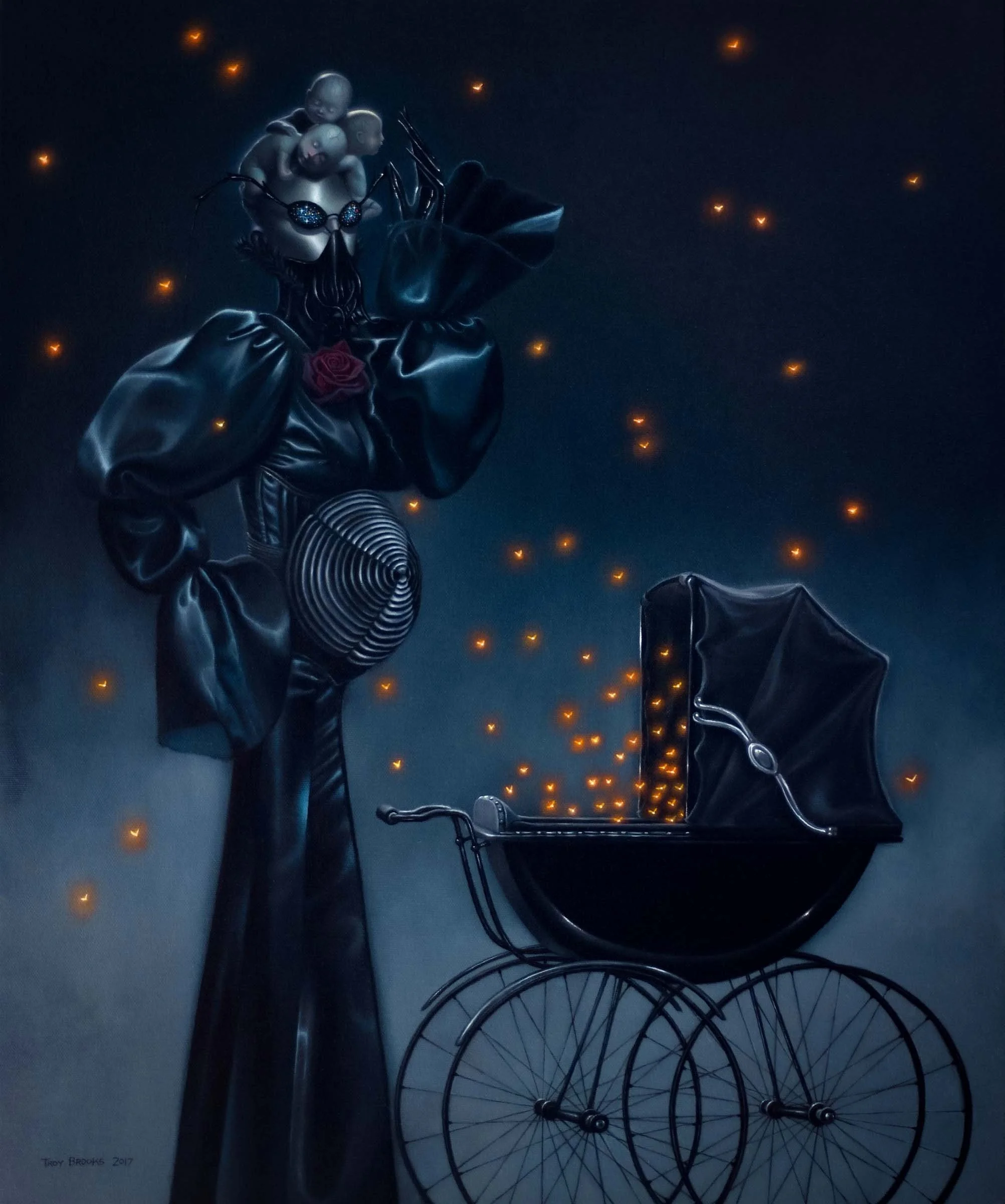 Shinigami - 20"x24" - oil on canvas