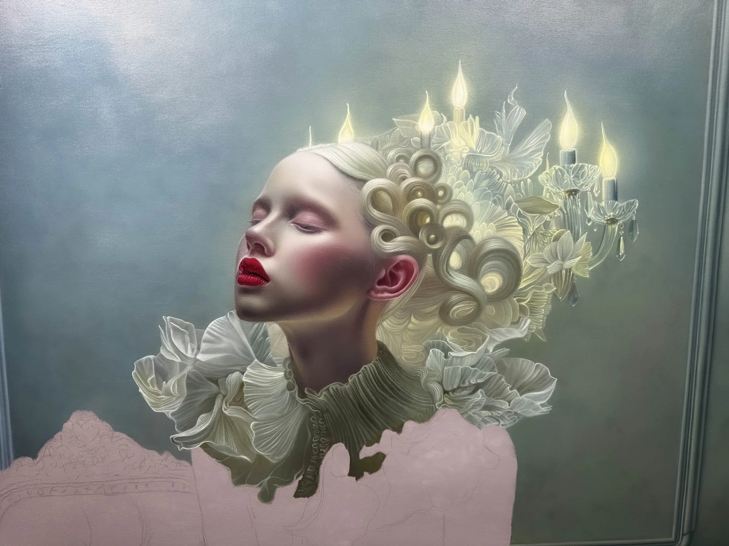 The Immersionist - WIP - 30"x40" - Oil on canvas