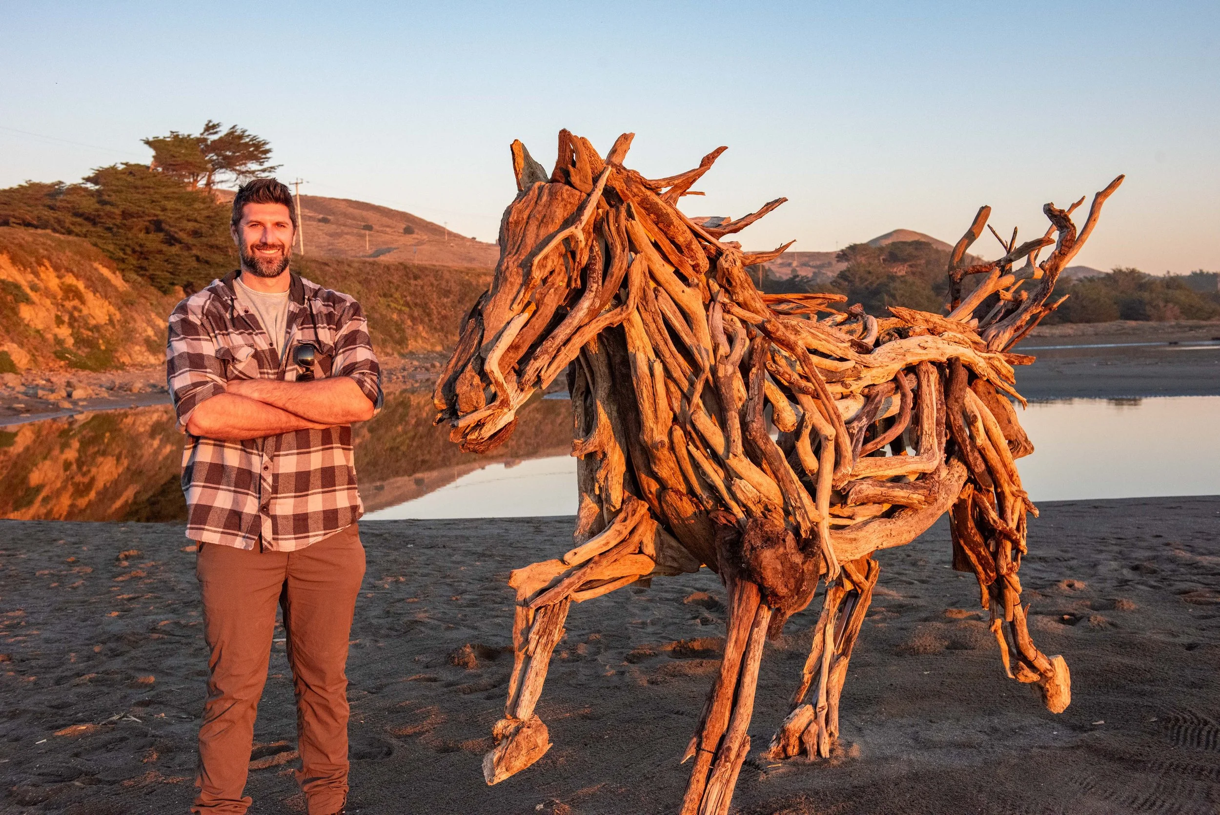 Blake McFarland Driftwood Horse BM sculptures