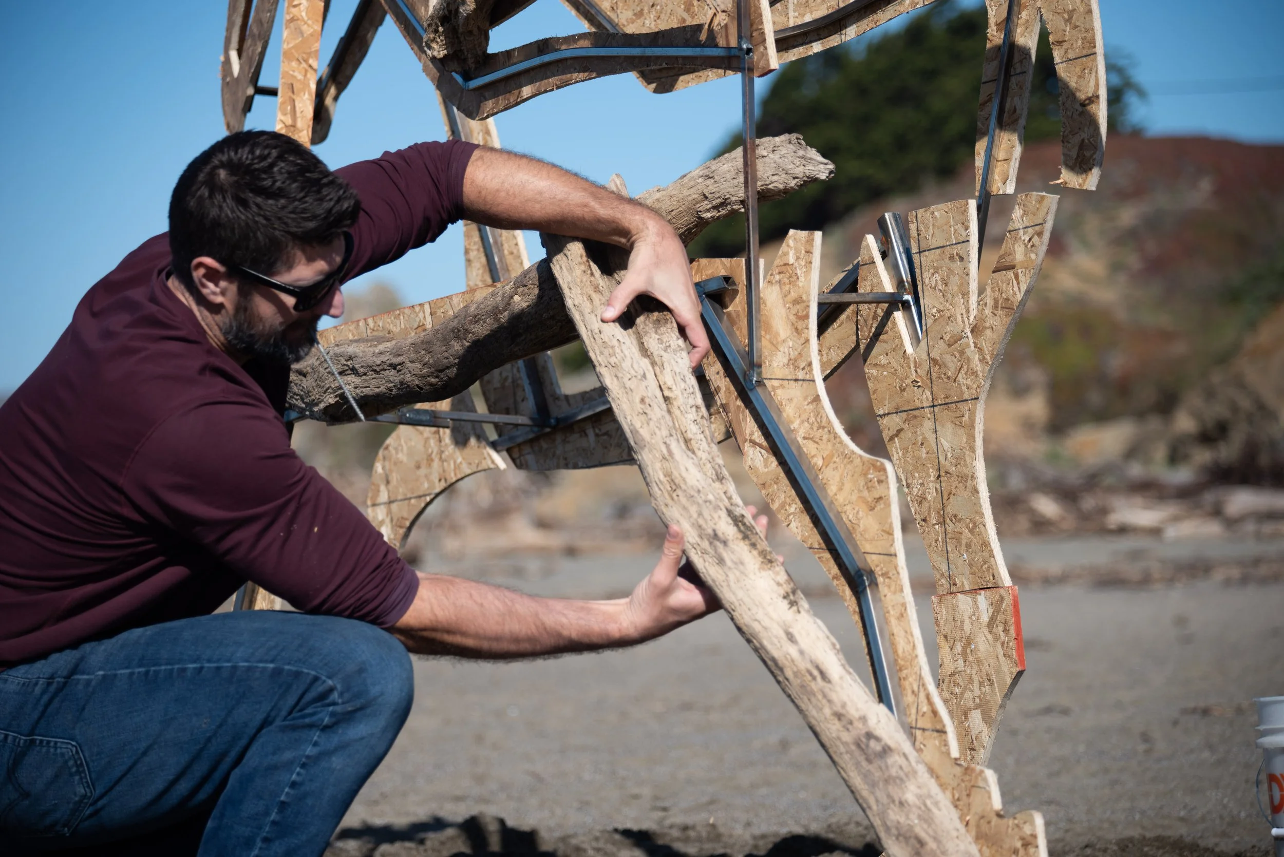 Blake McFarland Driftwood Horse BM sculptures