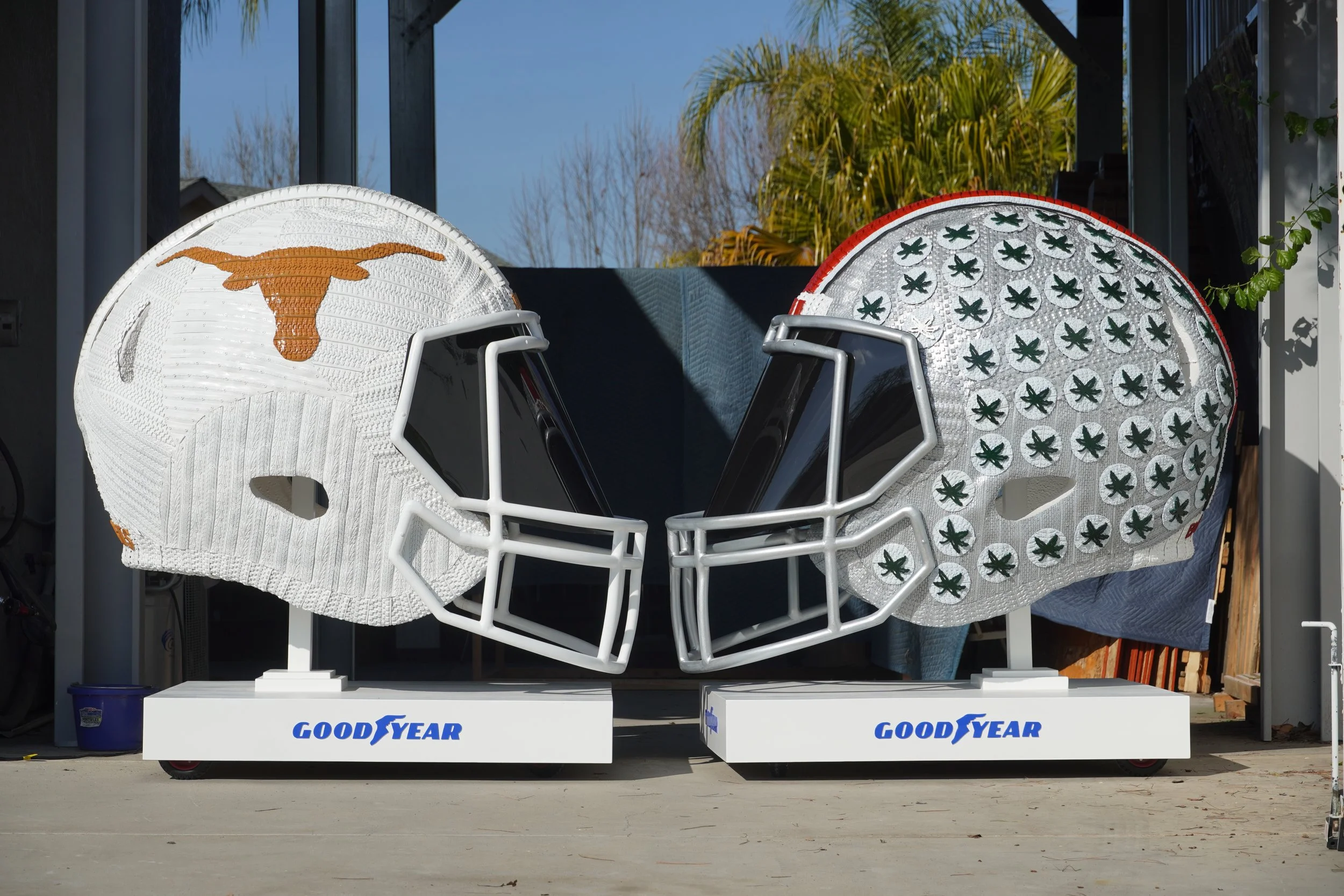 Blake McFarland, BM sculptures, Tire art, tire sculptures