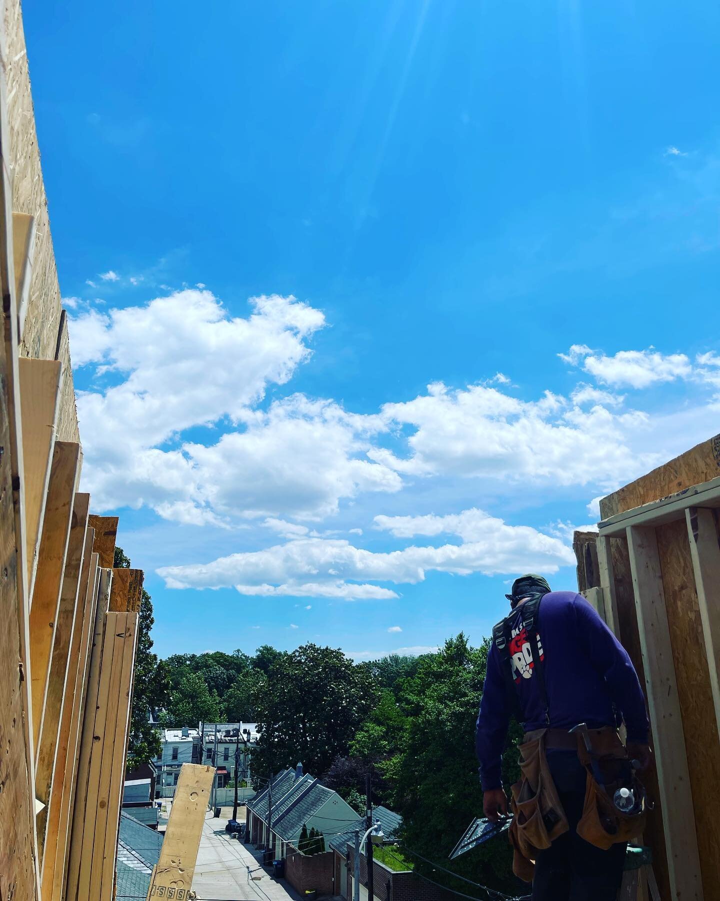 Letting the light in. 🌞 Dormer in the works on this special Georgetown project.  Getting it just right in a future sunny 3rd floor reading nook&hellip; features big sky views and direct sight lines to the Washington Monument.  Building a spot fit fo