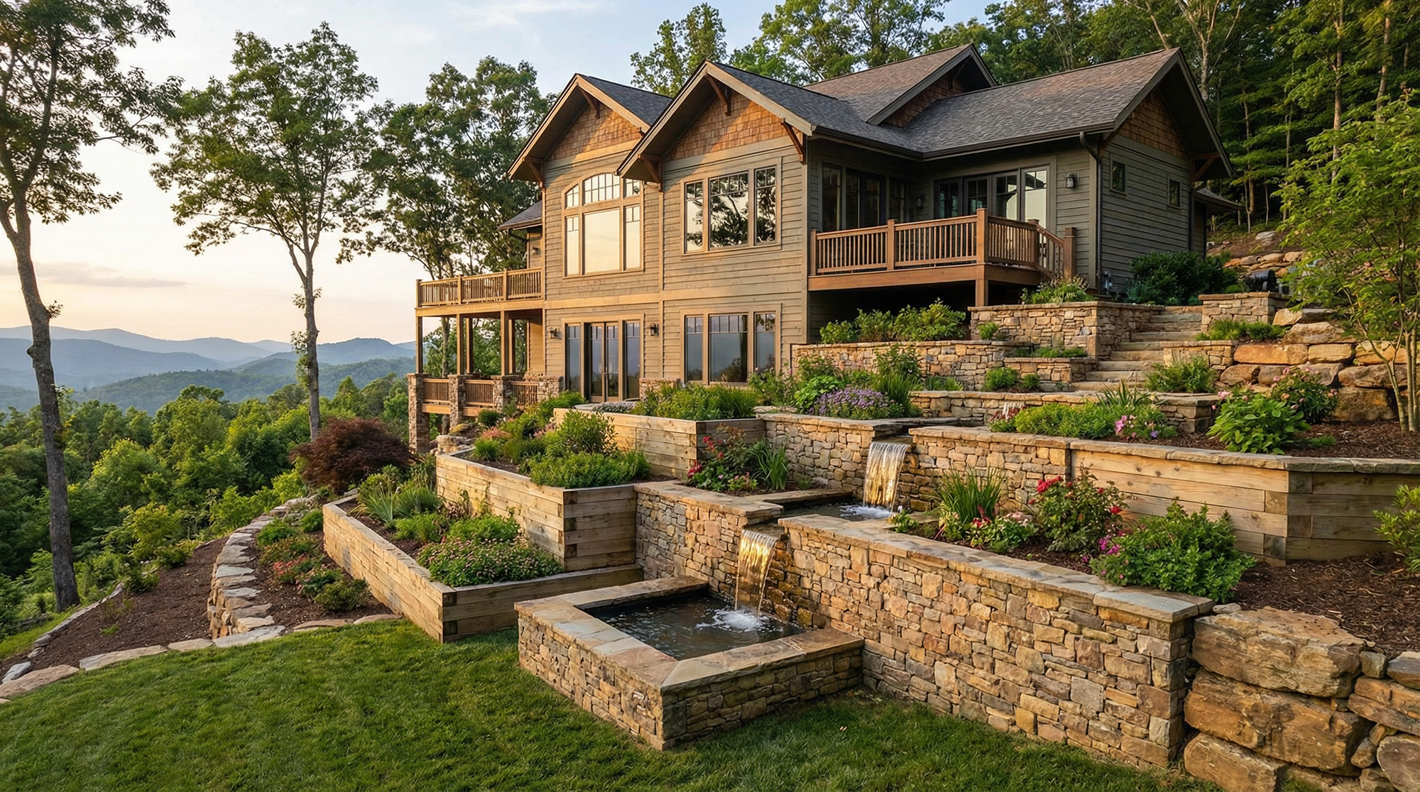 Spring Drainage Solutions for Sloped Landscapes in Western North Carolina