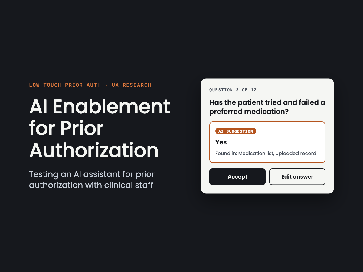 Enabling AI For Prior Authorization