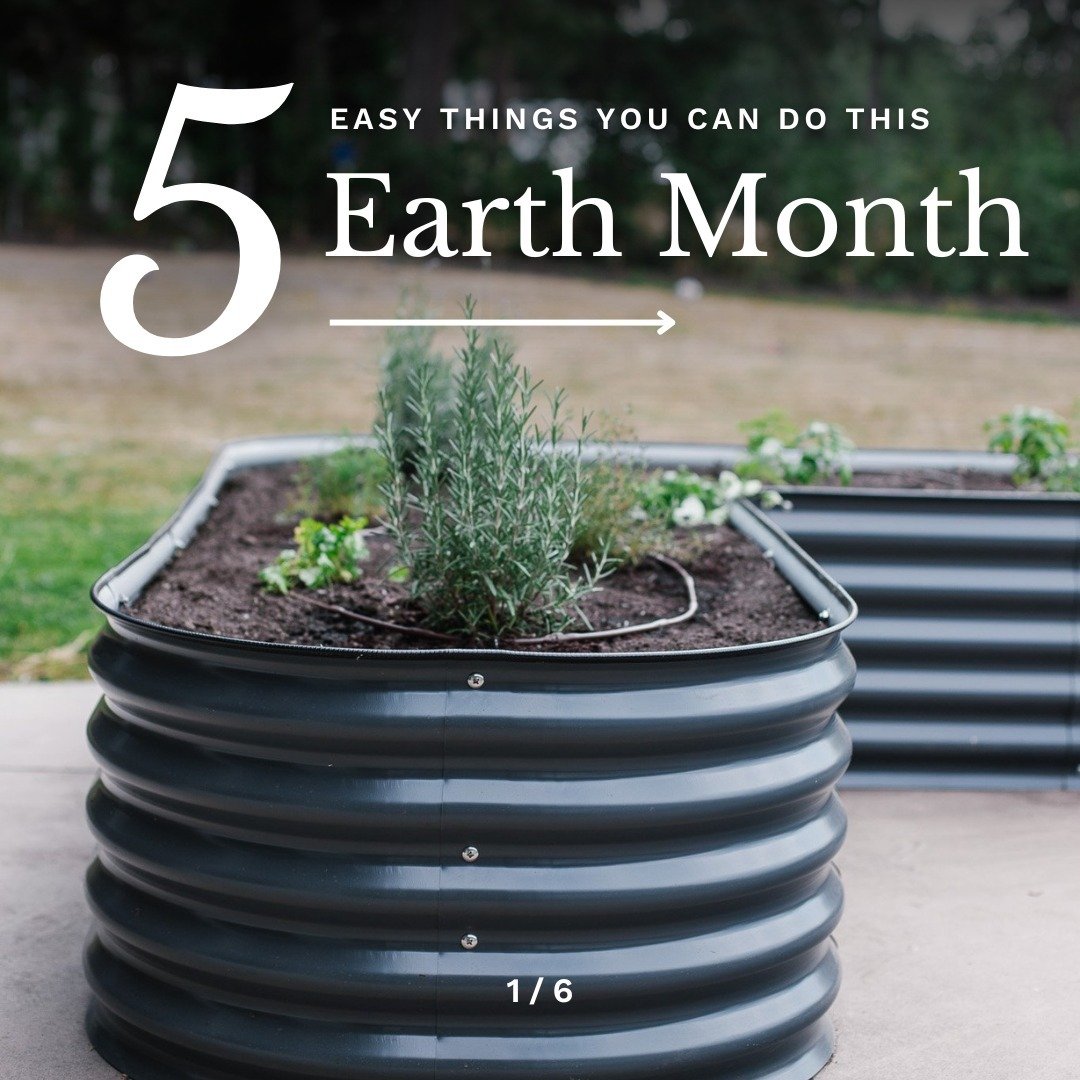 🌎 Did you know that April is Earth Month and today is Earth Day!?

Here are 5 easy things you can do this Earth Day, and everyday to create a more eco-conscious lifestyle! 🌳

1. Go for a walk and pick up 10 pieces of garbage.

2. When you&rsquo;re 