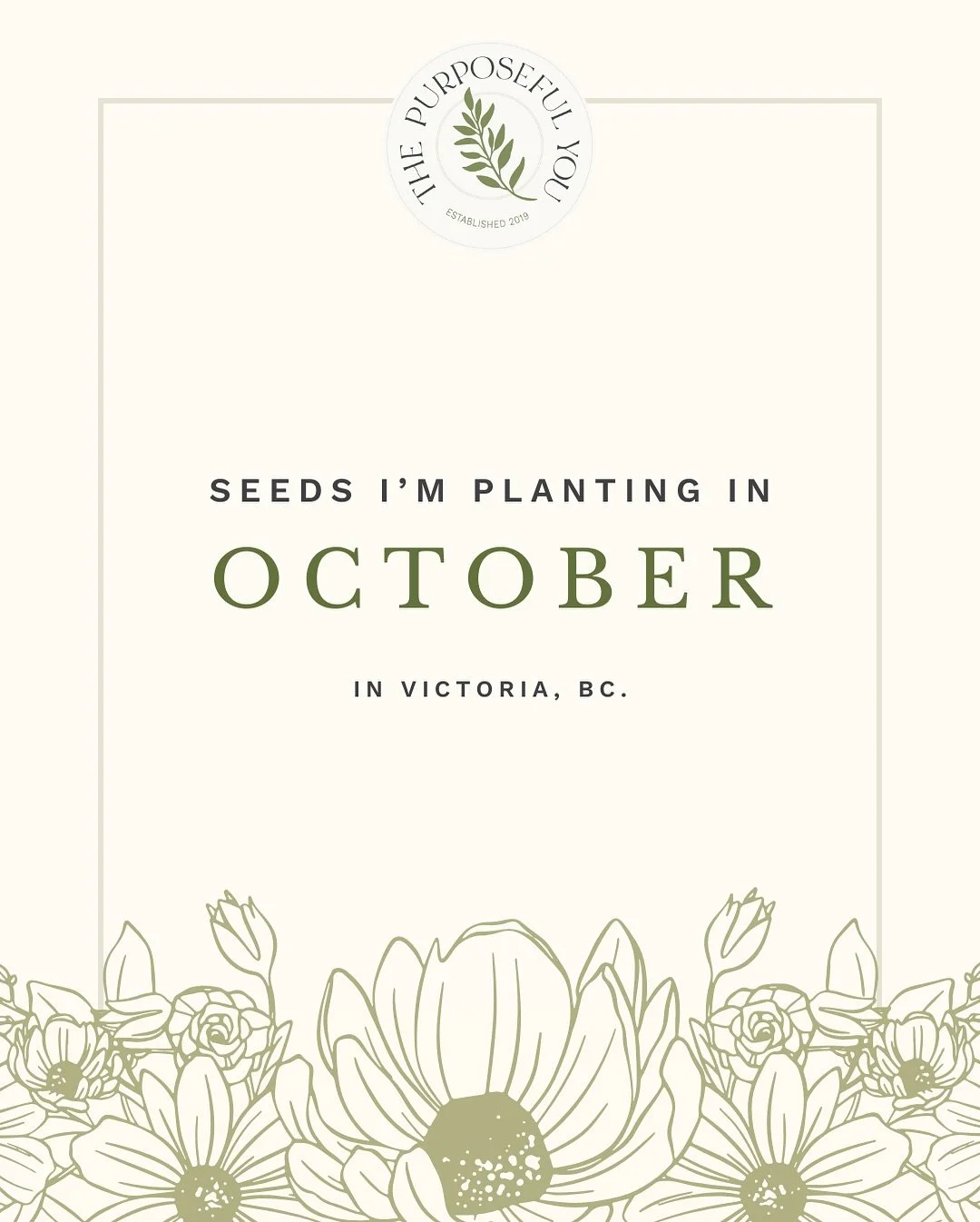 What I&rsquo;m Planting in October! 🧄
📍Zone 9 (in Canada)

It may seem like an odd time to plant some of these things, but believe it or not, October is the perfect time of year to get things like garlic and your spring bulbs in the ground! Here is