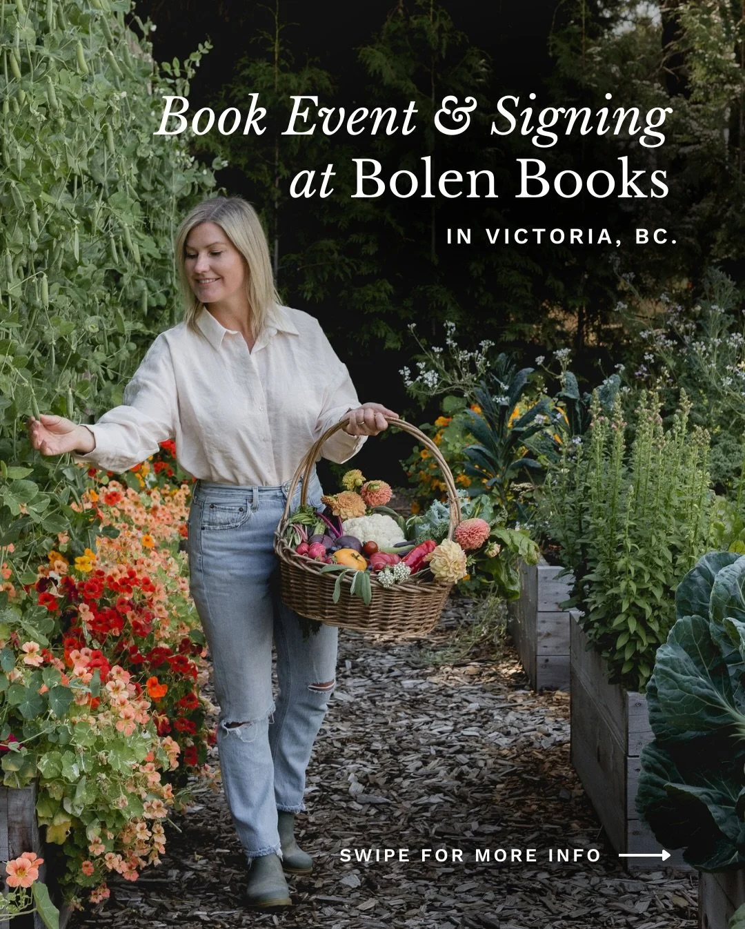 🌿 &nbsp;ATTENTION VICTORIA BC LOCALS: I&rsquo;ll be doing a book event &amp; signing at @bolenbooks next month!!!

Join me at Bolen Books (1644 Hillside Ave #111, Victoria, BC)&nbsp;on January 15, 2026 at 7pm for a garden discussion, Q&amp;A and boo