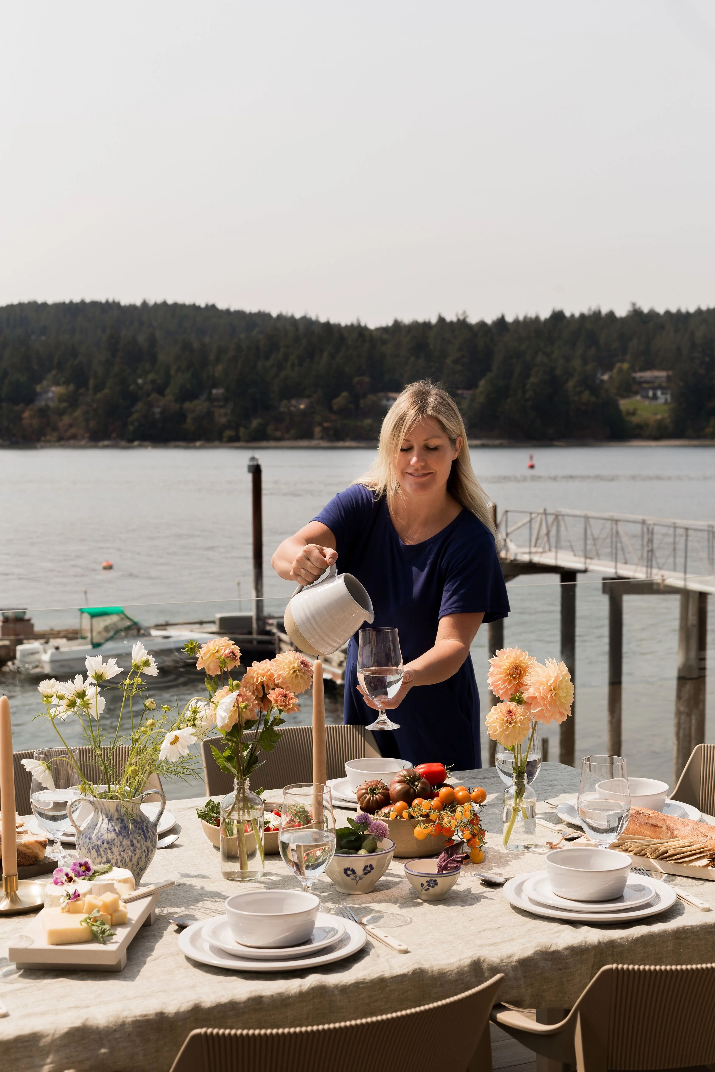 Alfresco Dining at Our Island Cabin