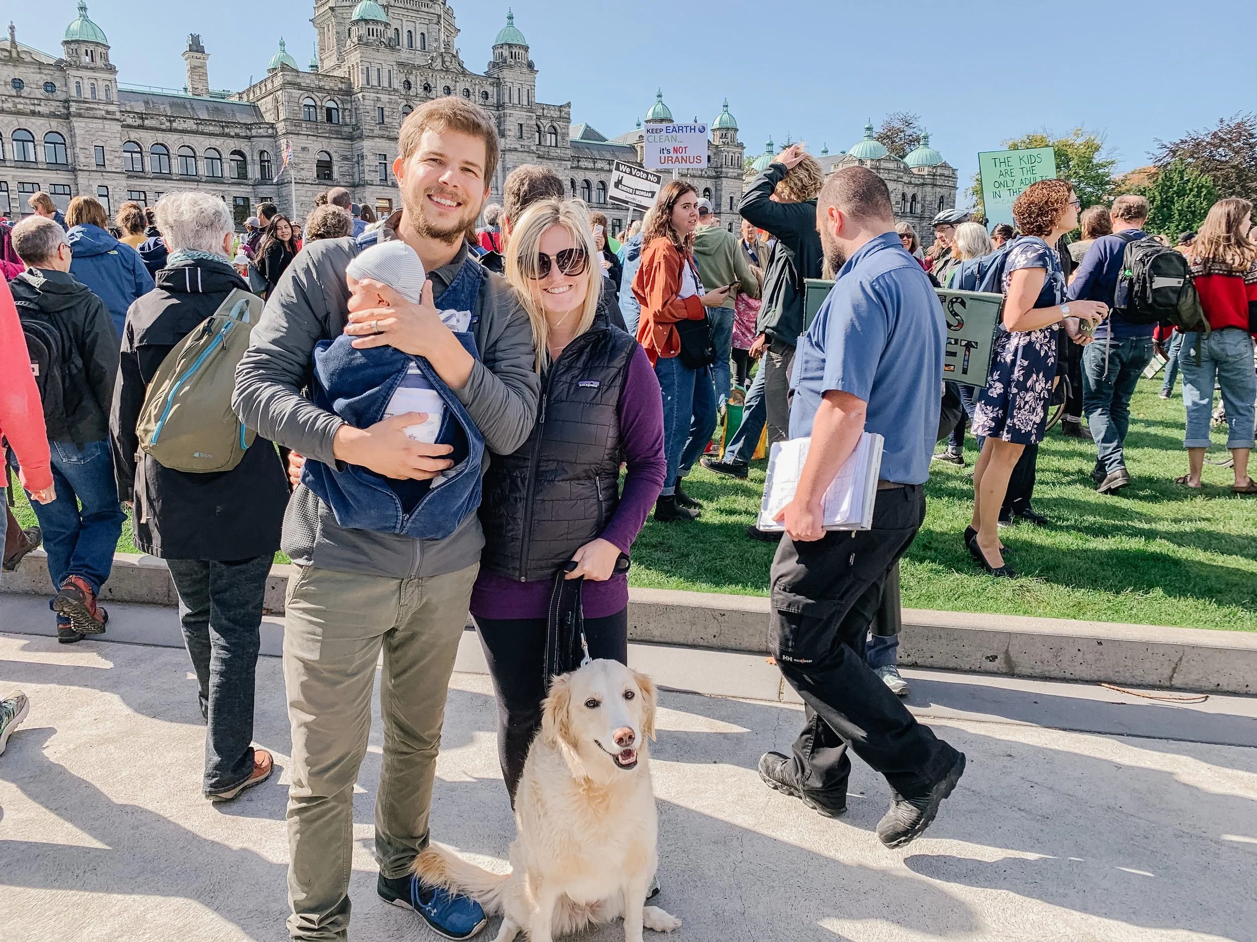 Fridays for Future in front of BC Parliament in Victoria