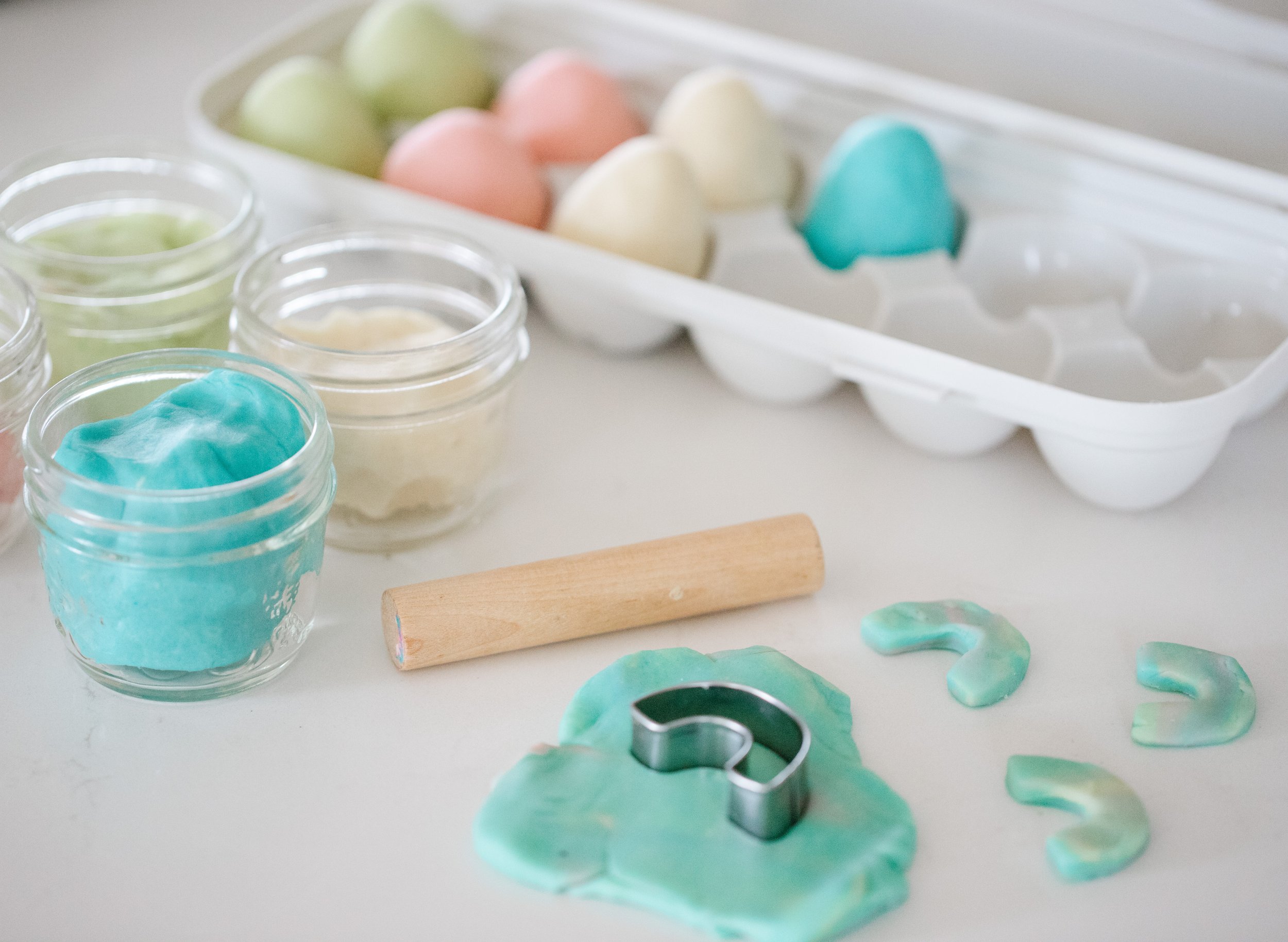 Homemade Non-toxic Playdough infused With Essential Oils 