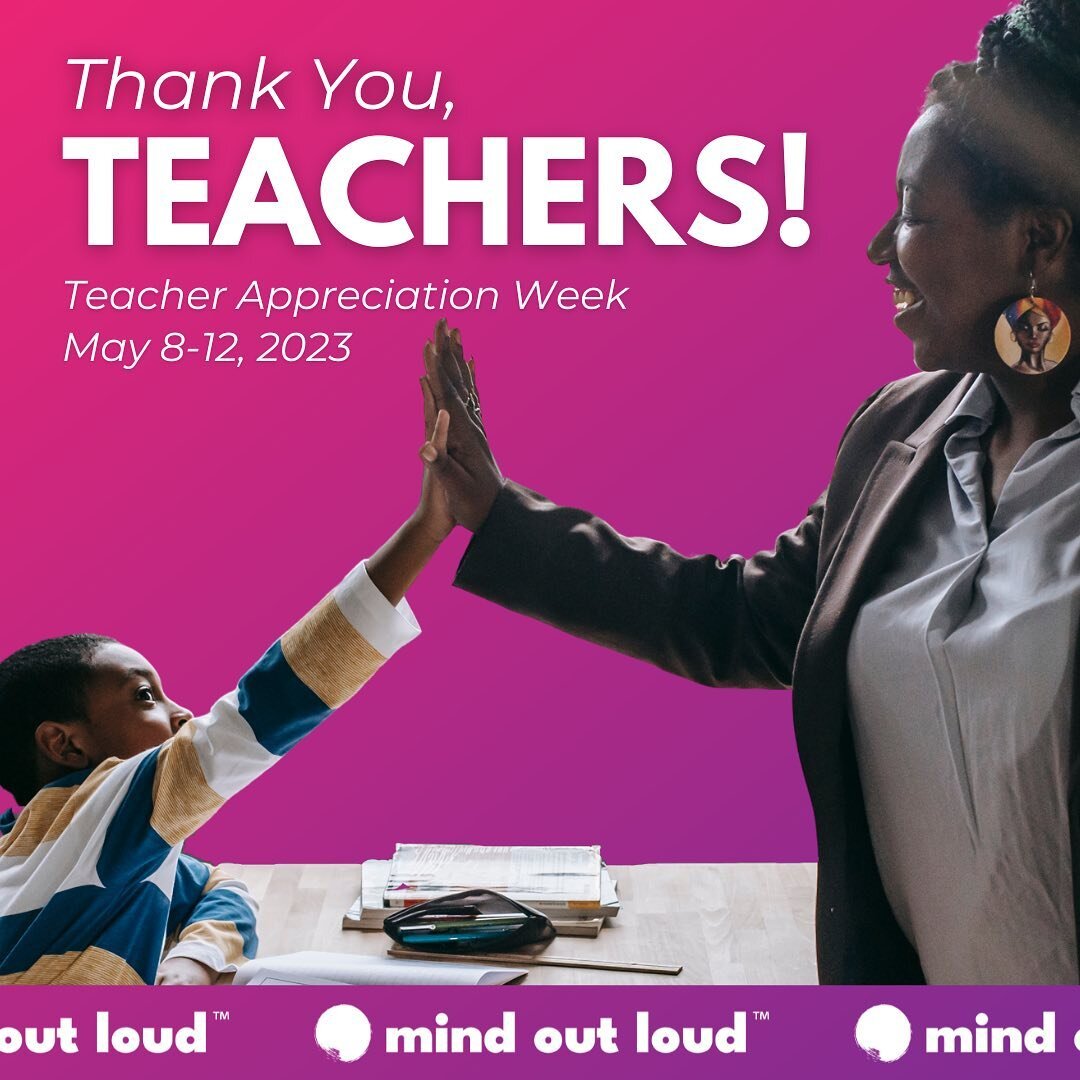 THANK YOU TEACHERS &amp; EDUCATORS!! 🩷

Join us not only this week, but throughout the year, in saying &ldquo;THANK YOU&rdquo; to our educators.

🏷️: #MOL #MindOutLoud #TeacherAppreciationWeek #ThankATeacher #MentalHealthAwareness