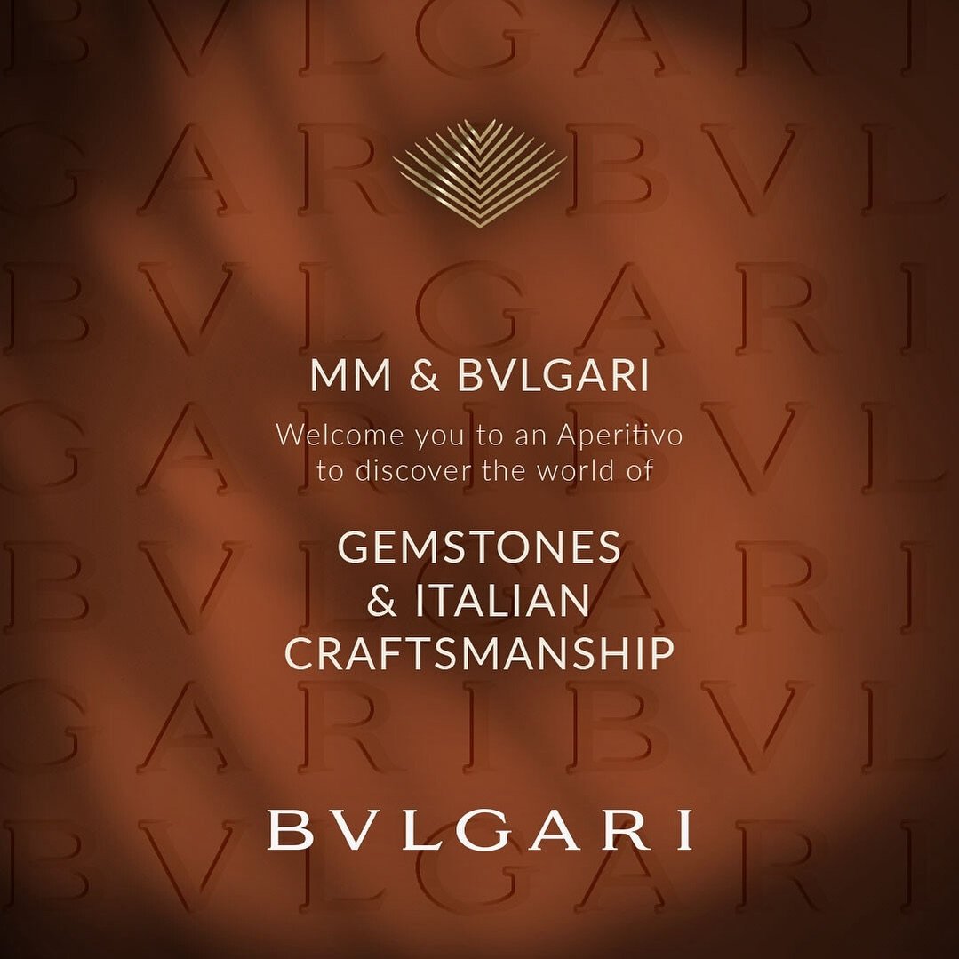 On Tuesday, April 30th, we are thrilled to delve into the captivating history of BVLGARI with our esteemed Members at MILA MM. Explore all our MM experiences on your Member portal and secure your spot now. | #MM #membersonly