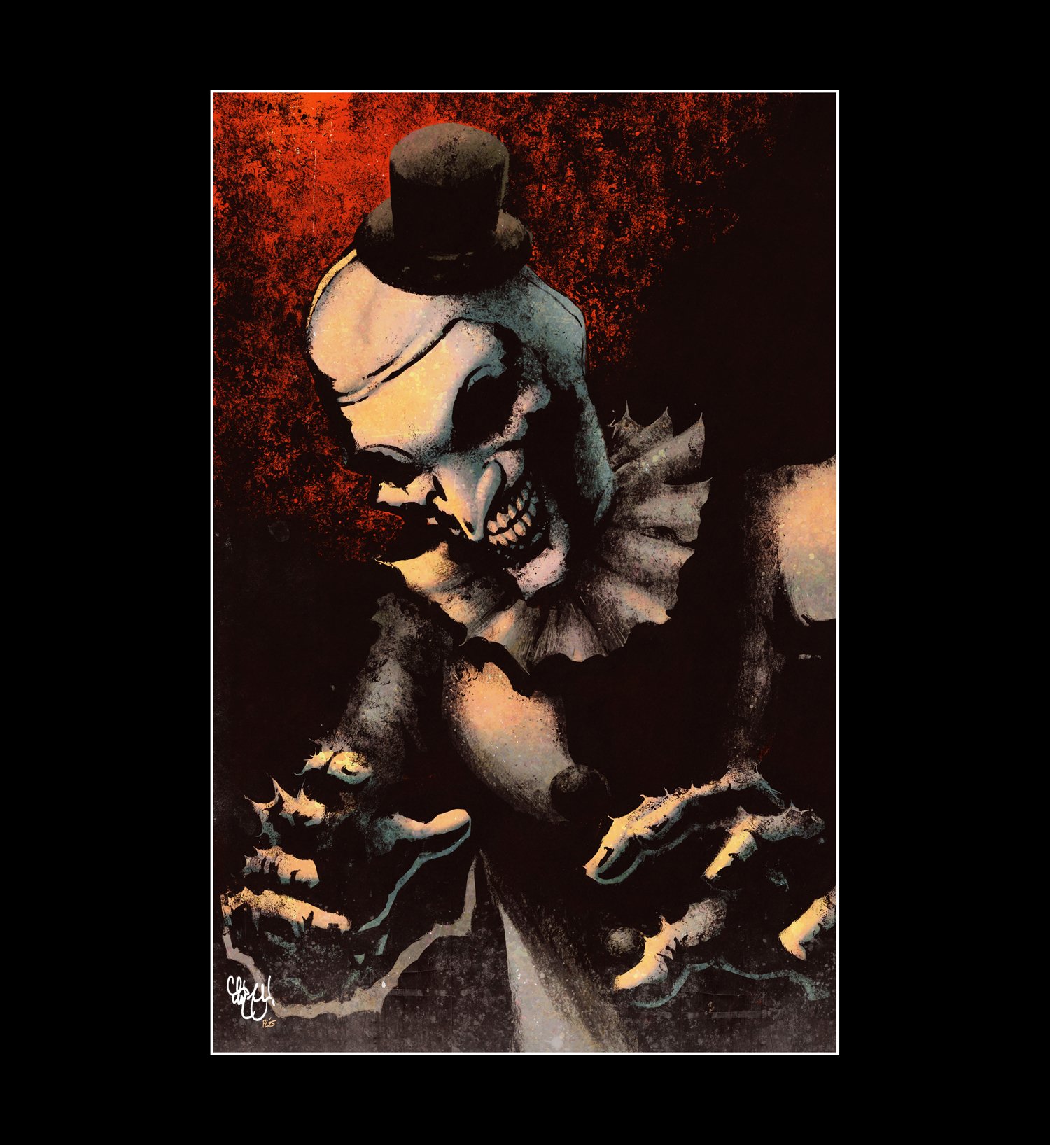 ART THE CLOWN TERRIFIER 11x17 SIGNED PRINT